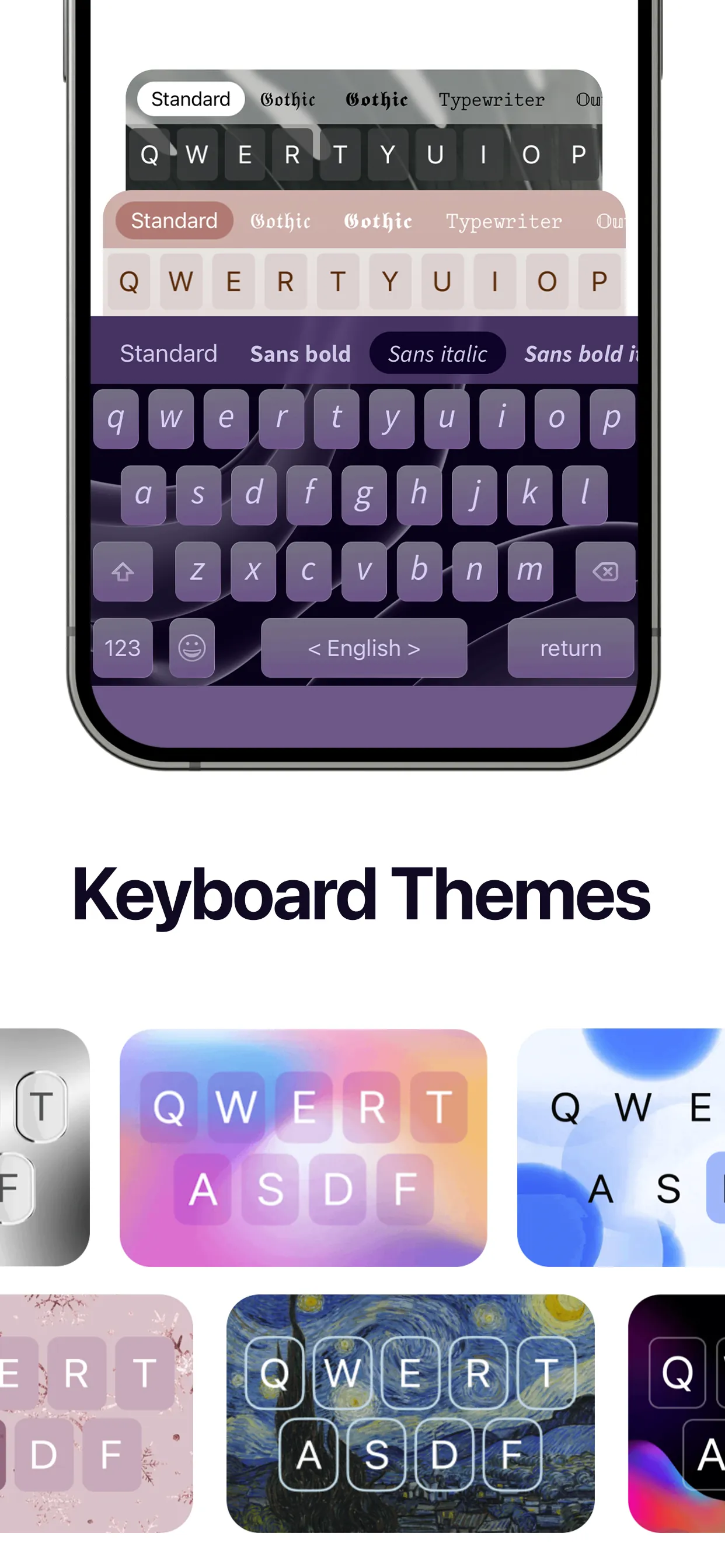 Fonts Art: Keyboard for iPhone iphone screenshot 3
