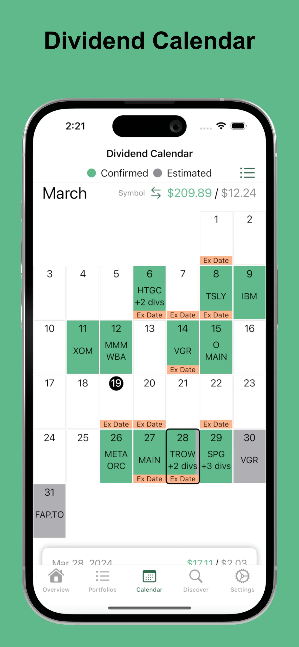 Dividend Tracker - DivTracker iphone screenshot 4