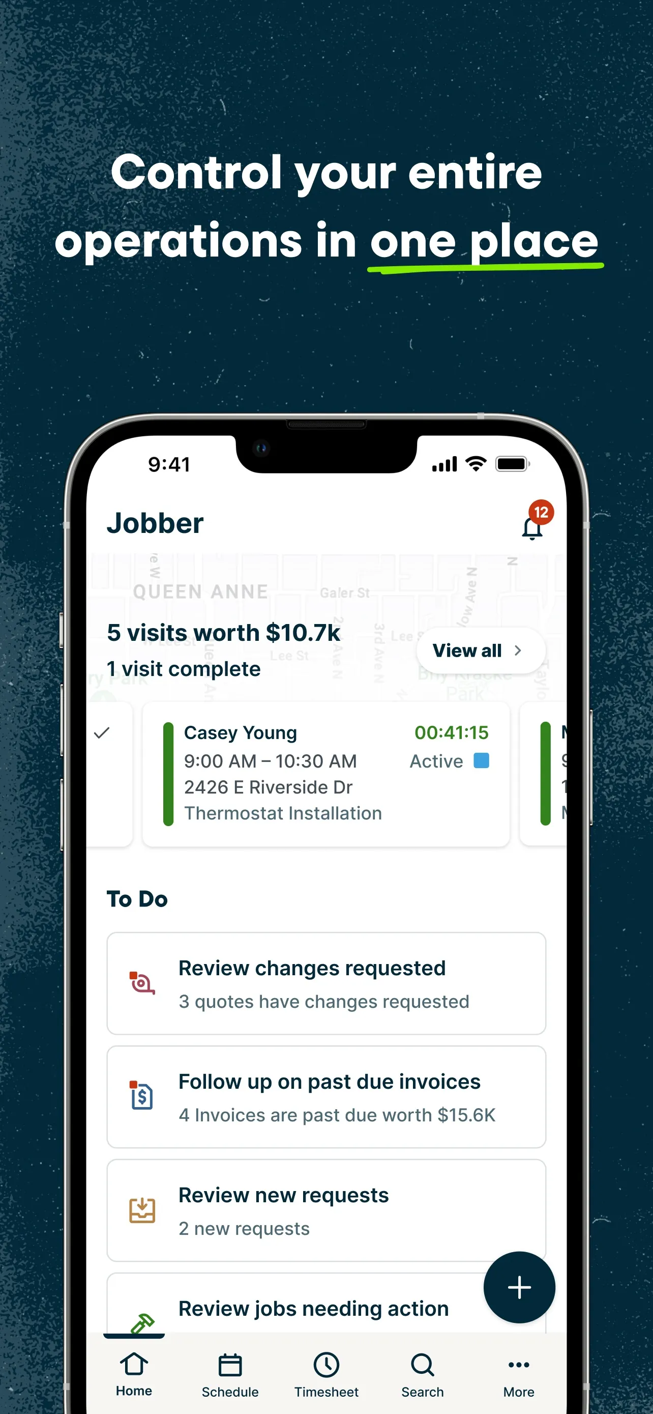 Jobber Field Service Software iphone screenshot 2