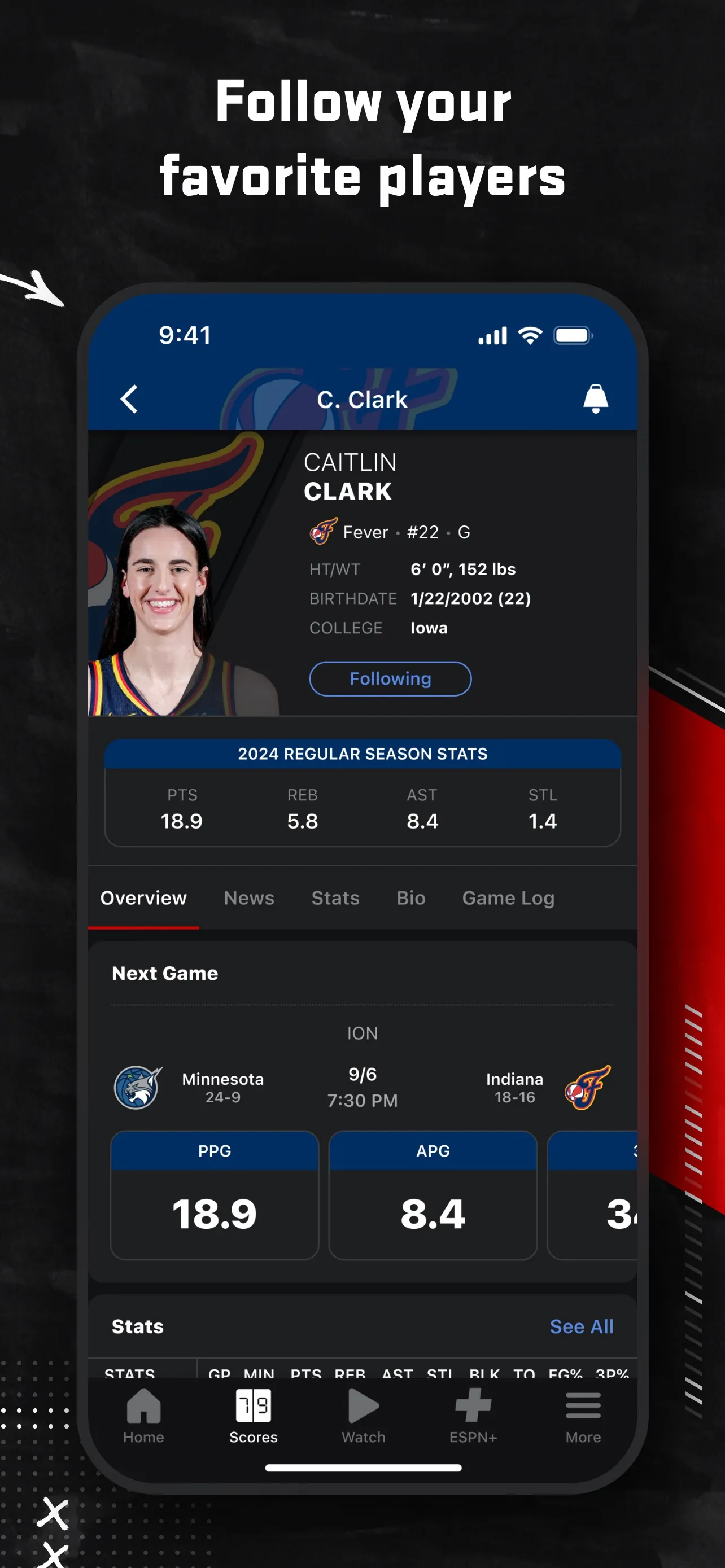 ESPN: Live Sports & Scores iphone screenshot 9