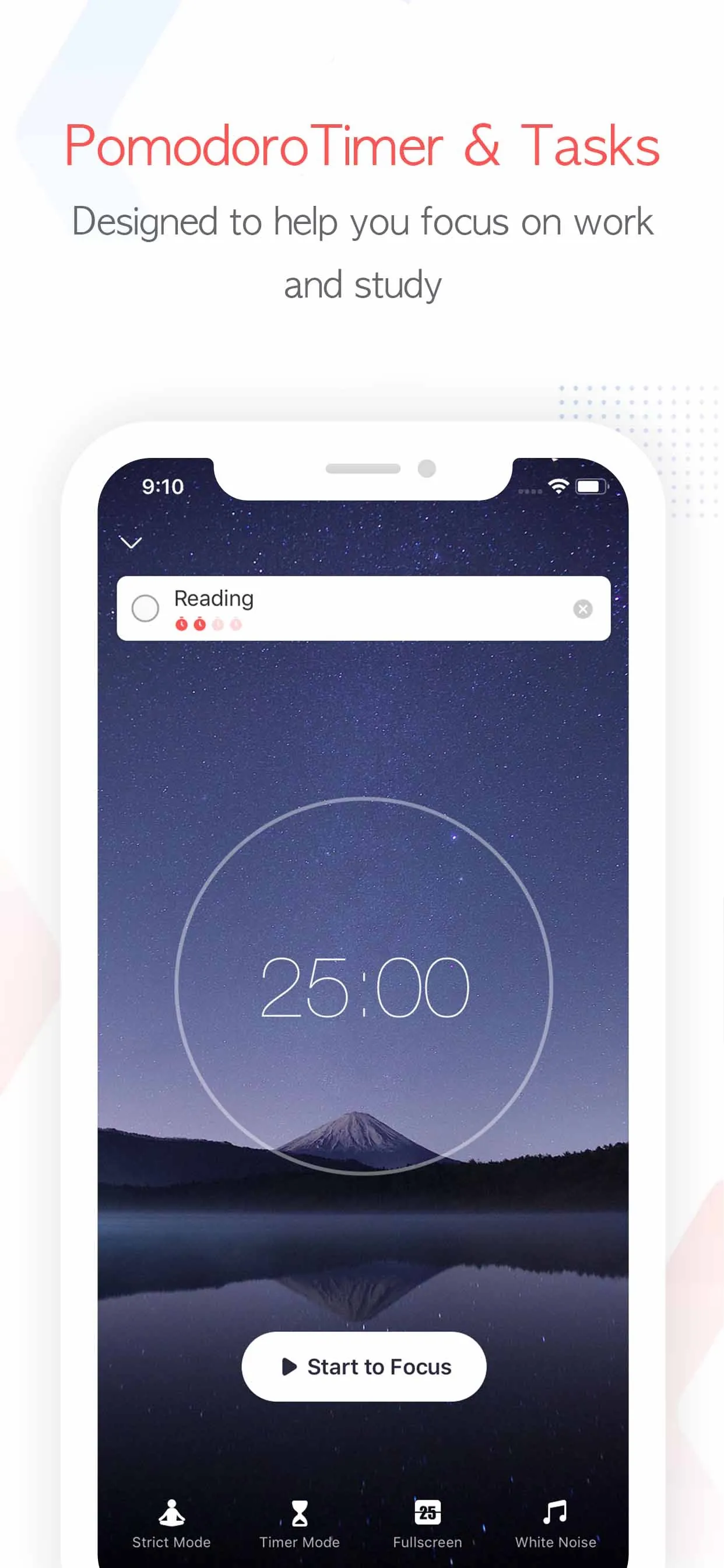 Focus To-Do: Focus Timer&Tasks iphone screenshot 1