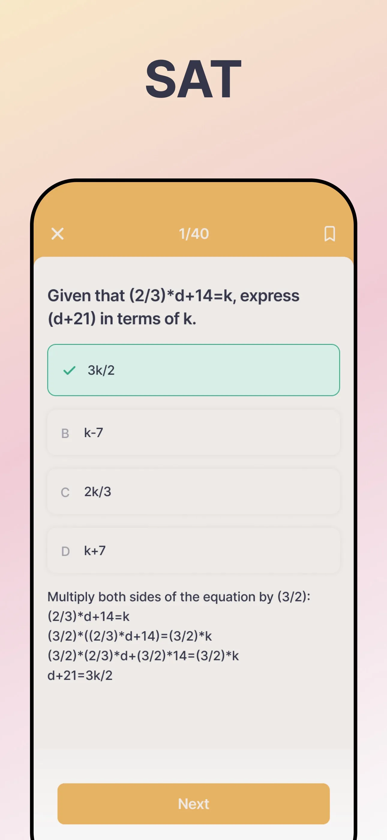 SAT Exam Practice 2025 iphone screenshot 2