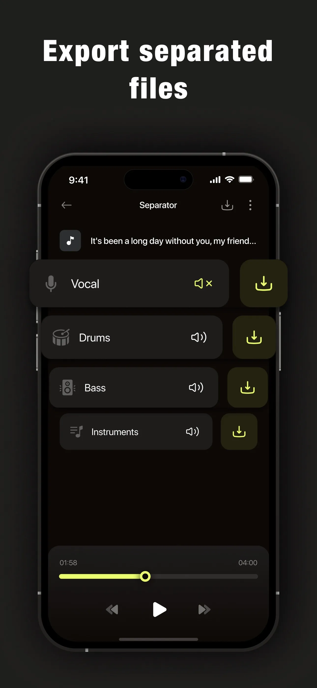 Vocal Remover & AI Separator iphone screenshot 4