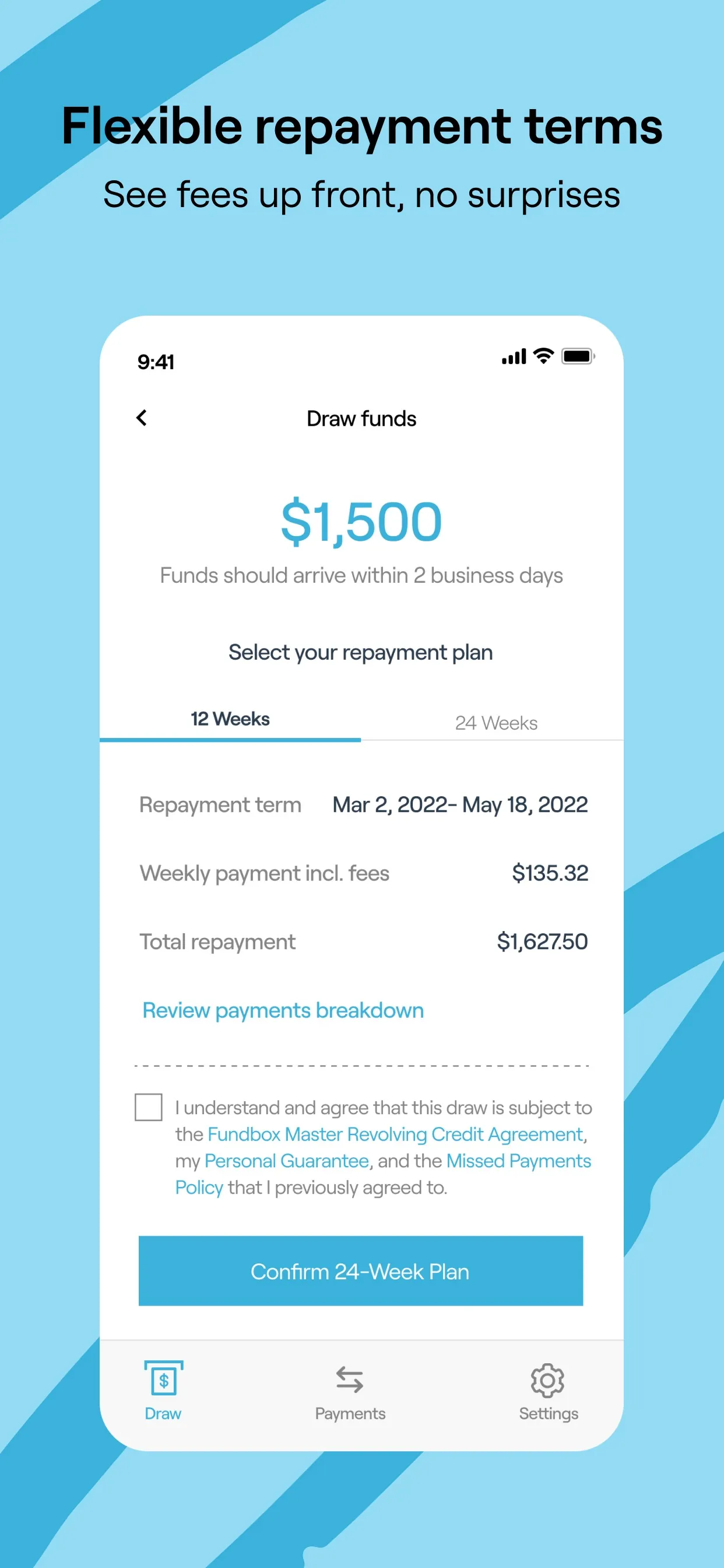 Fundbox - Small Business Loans iphone screenshot 2
