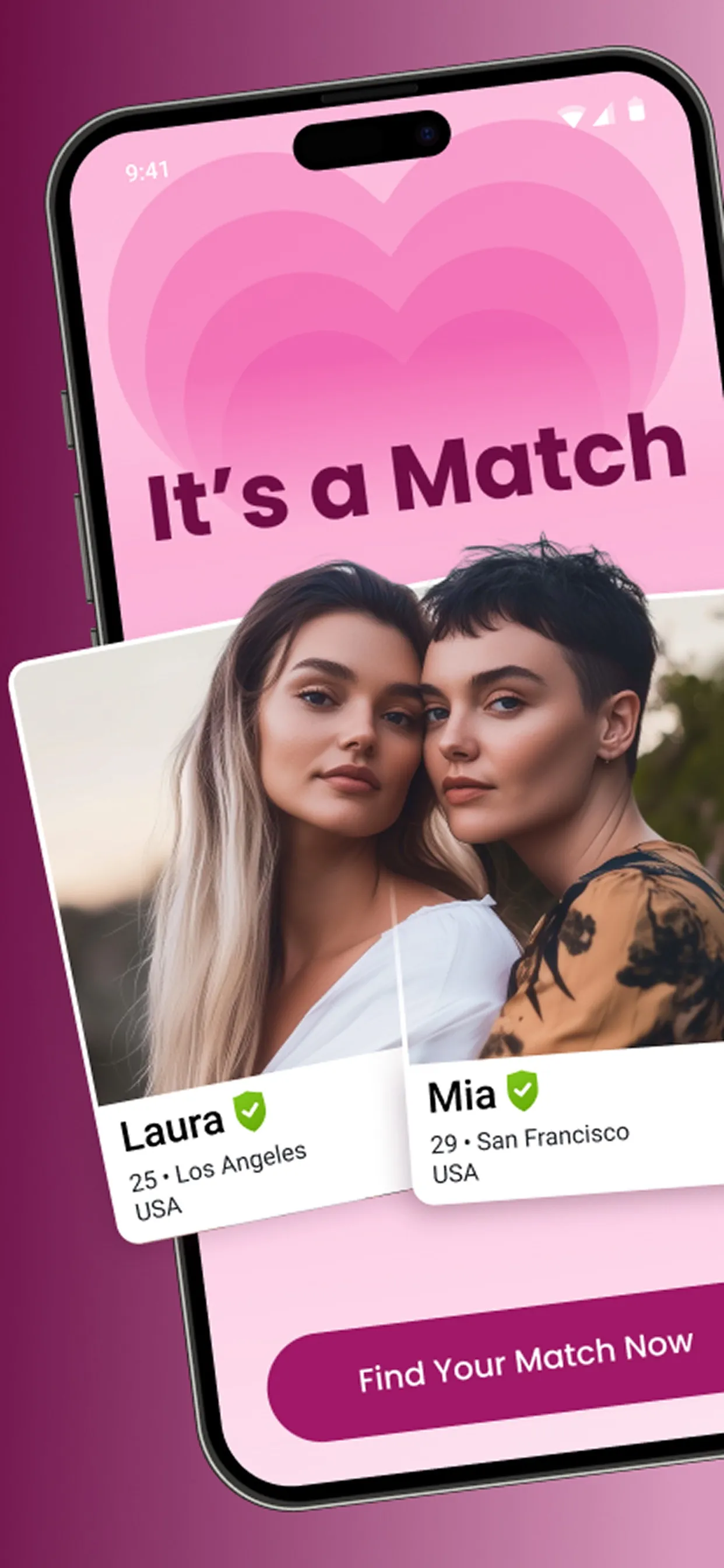 PinkCupid: Lesbian Dating App iphone screenshot 1