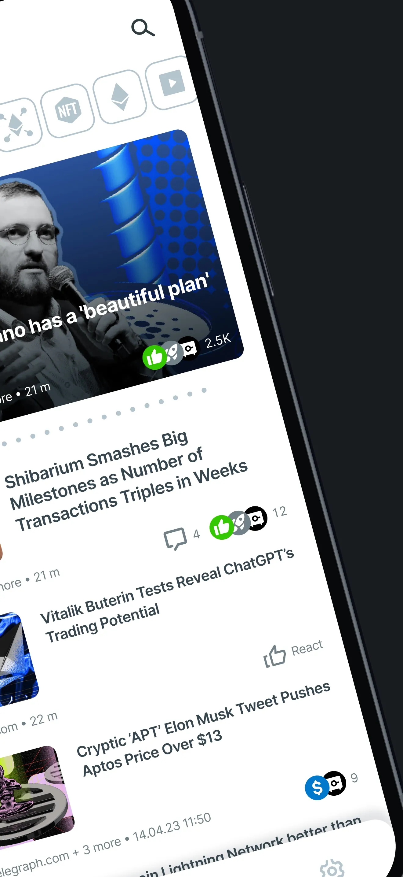 Crypto News: Prices, Alerts iphone screenshot 2