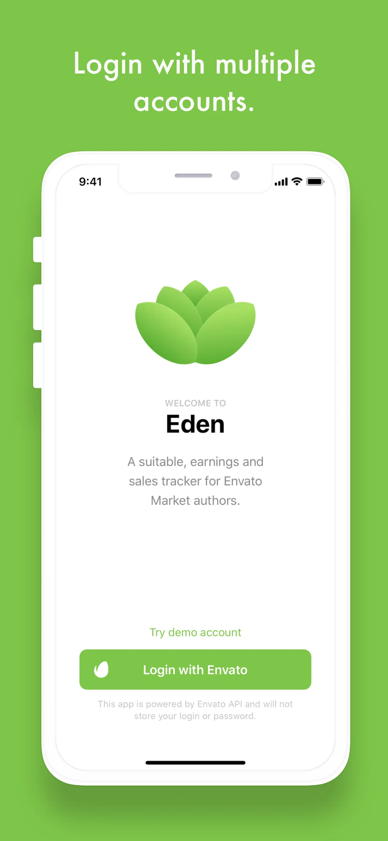 Eden - Envato Sales Tracker iphone screenshot 1