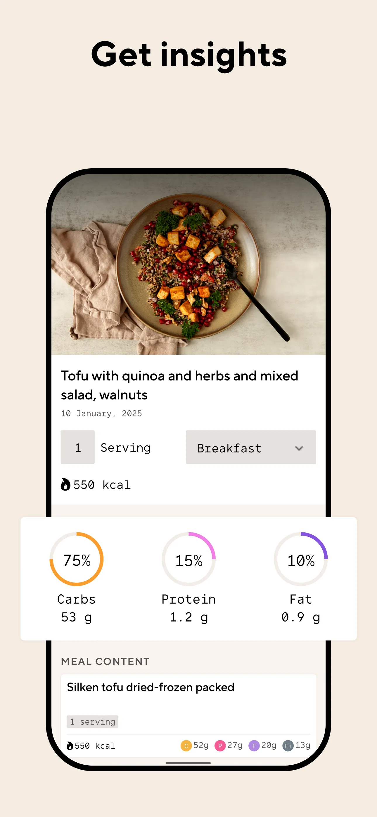 Lifesum Food & Calorie Tracker iphone screenshot 5