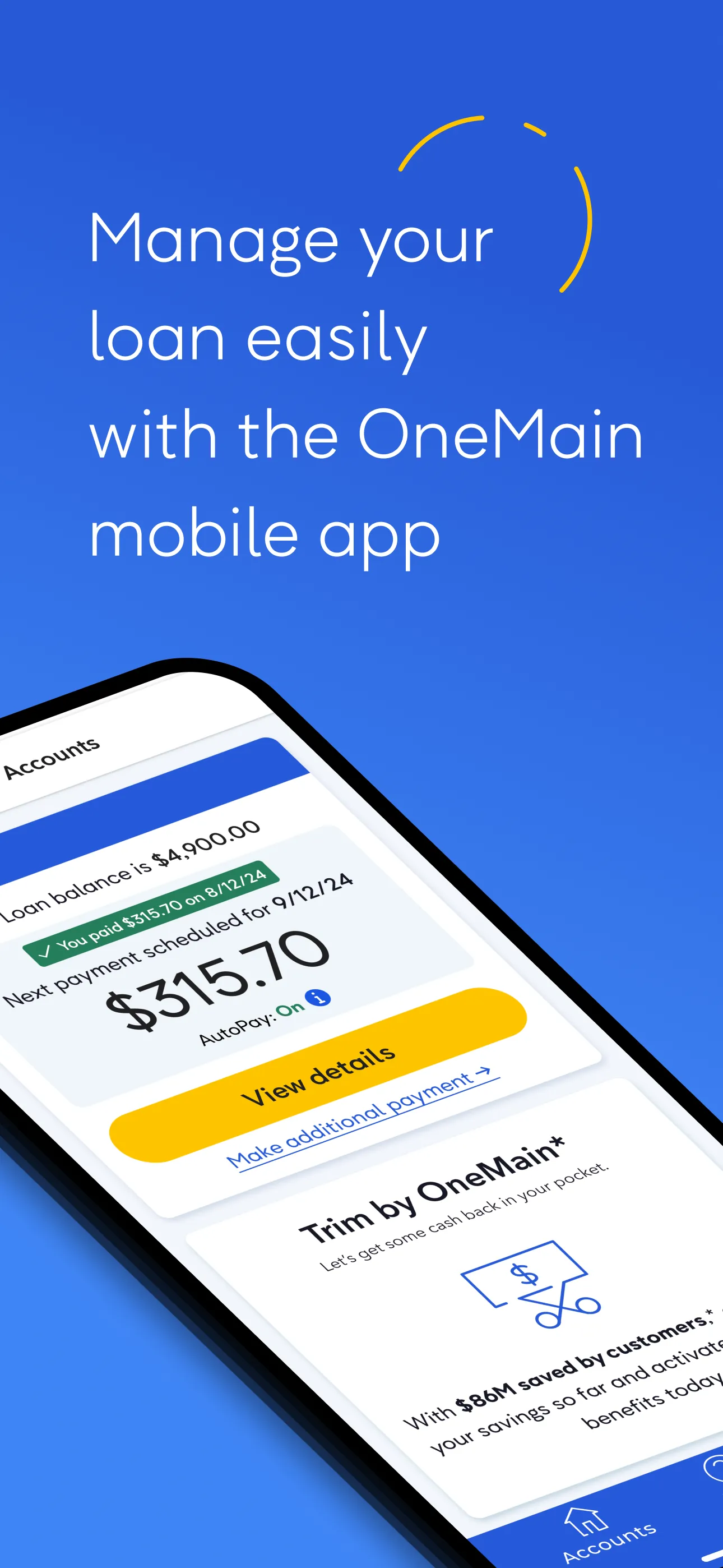 OneMain iphone screenshot 2