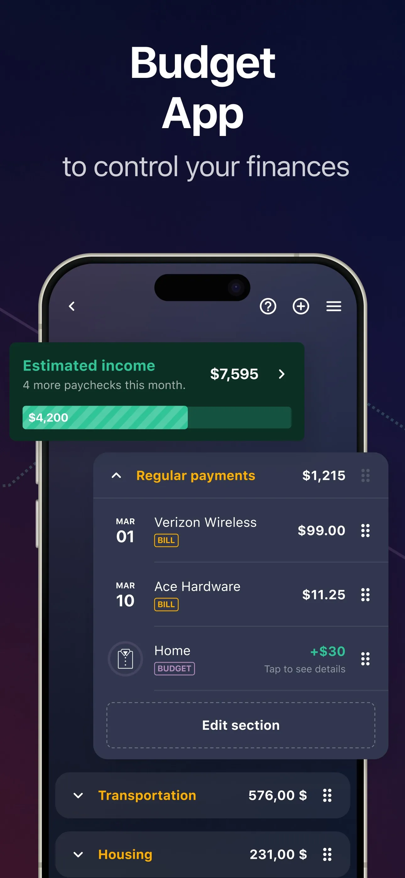 PocketGuard・Money&Bill Tracker iphone screenshot 3