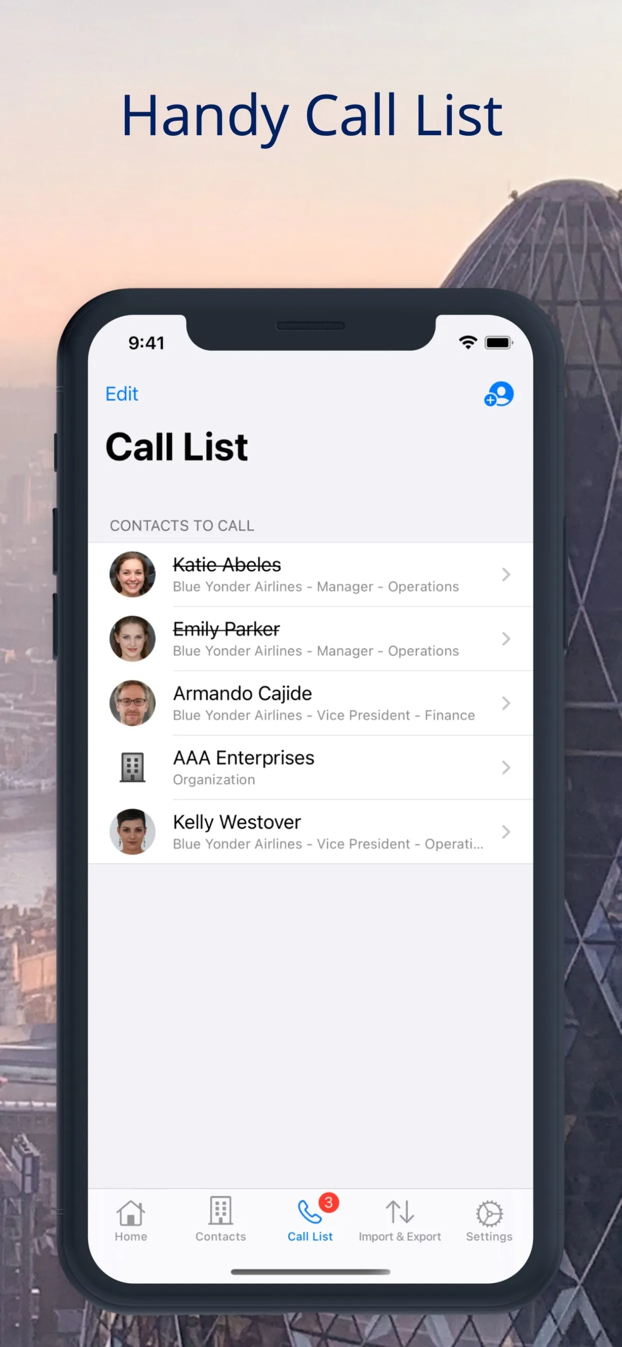 Business Contacts iphone screenshot 5