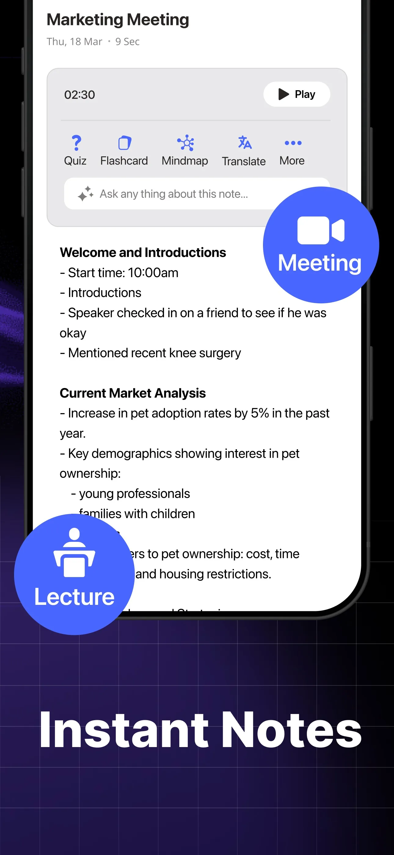 AI Smart Note Taker - Notedy iphone screenshot 3