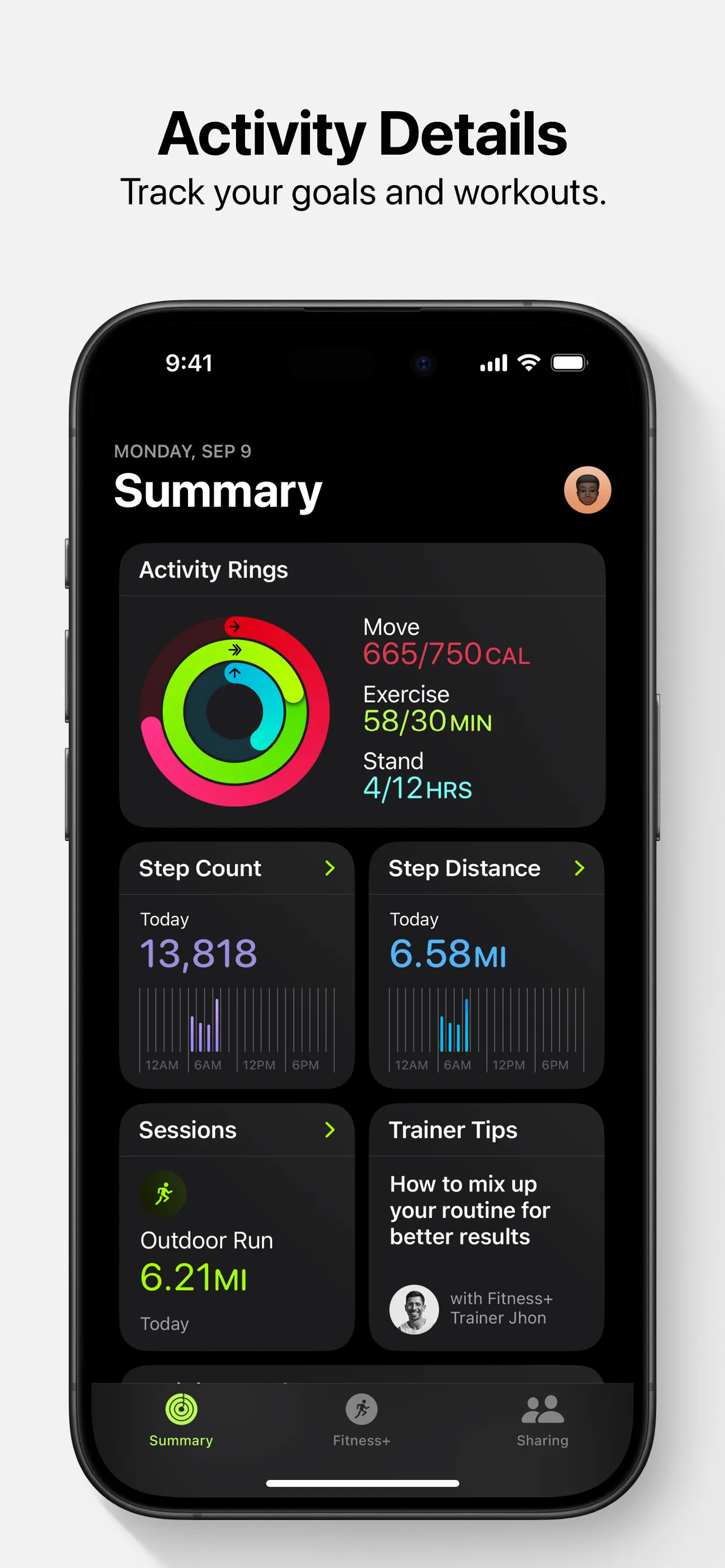 Apple Fitness iphone screenshot 1