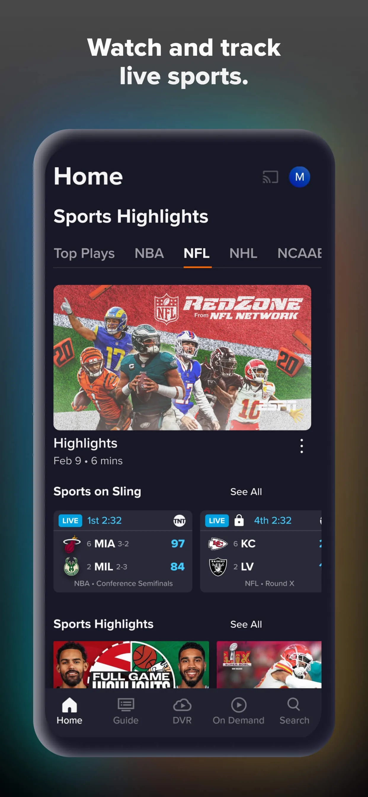 Sling: Live TV, Sports & News iphone screenshot 5