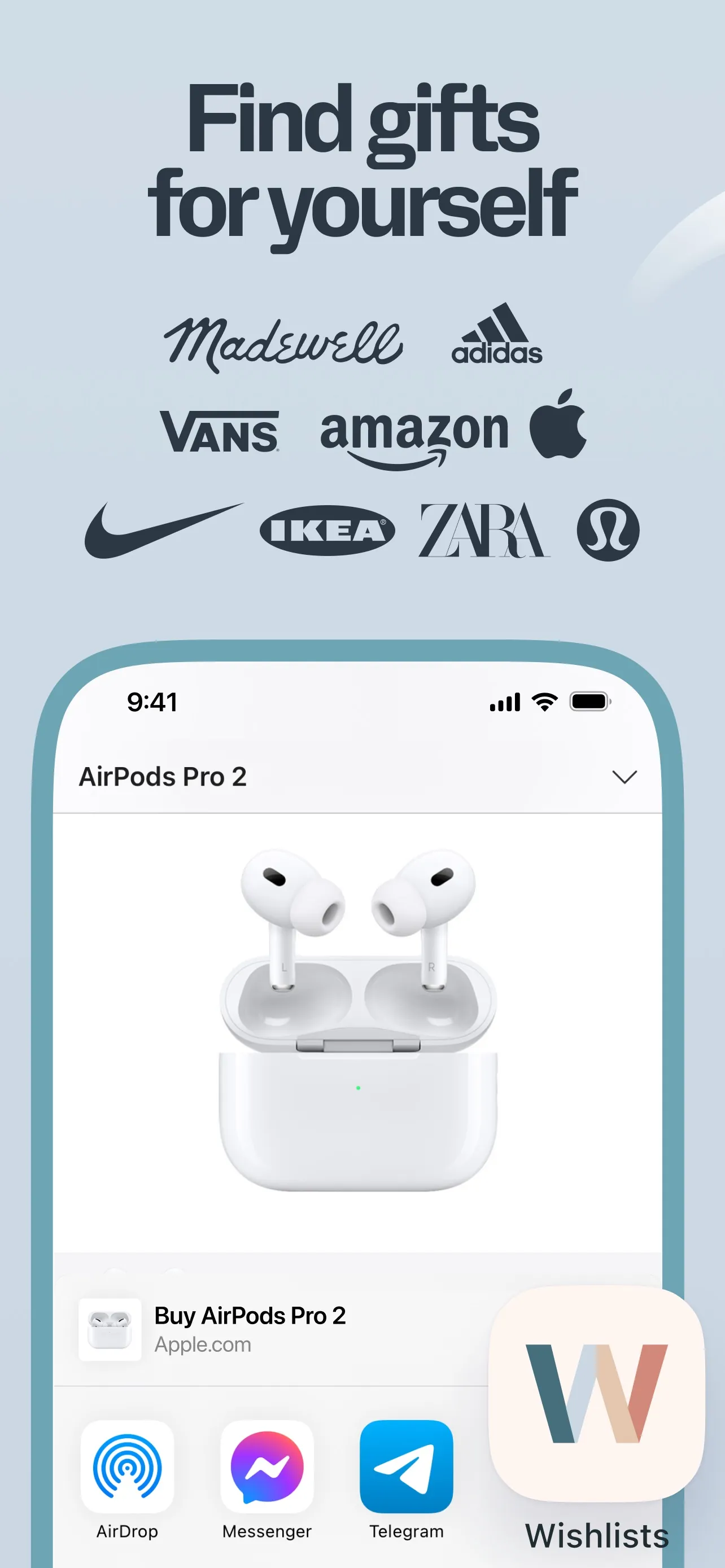 Wishlists - online wishlist iphone screenshot 2