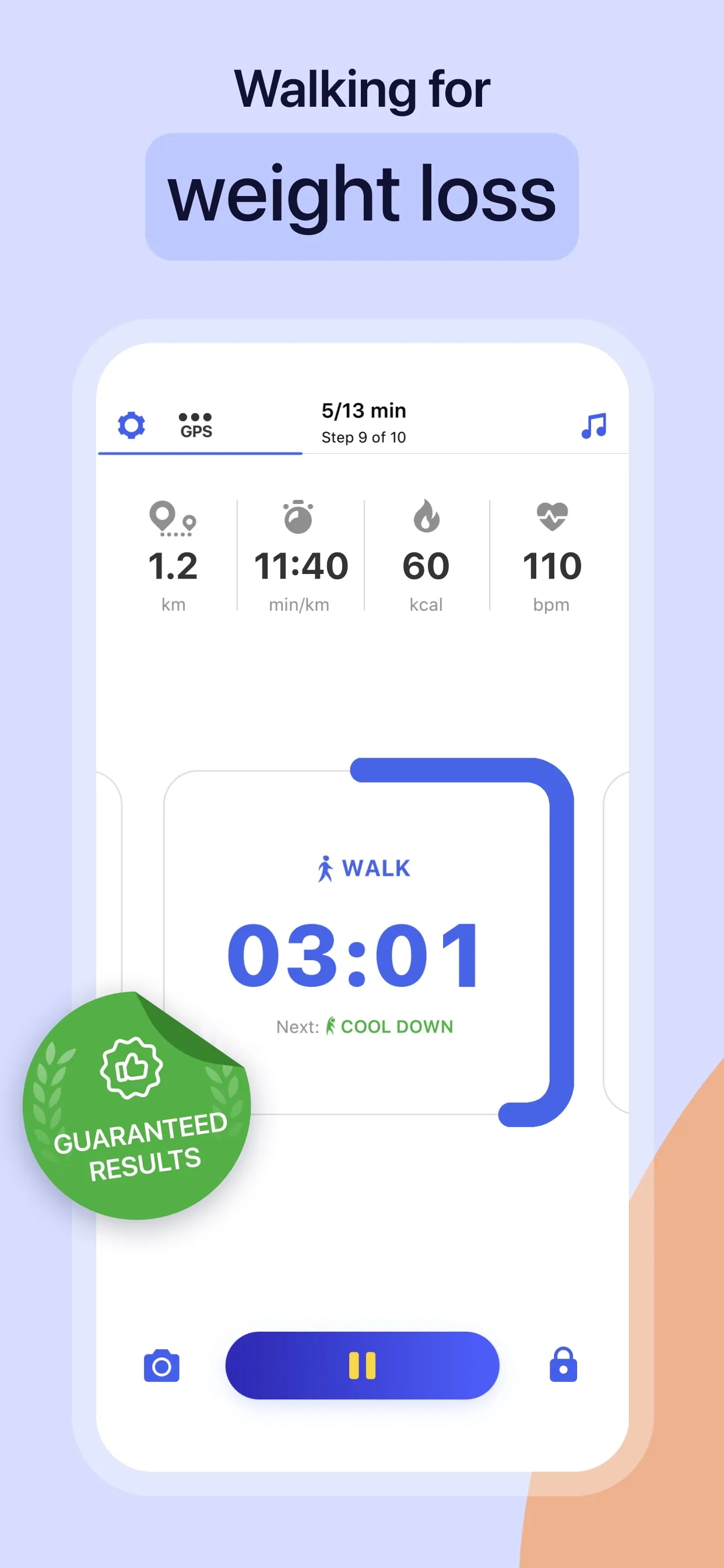Weight Loss Walking by Slimkit iphone screenshot 1