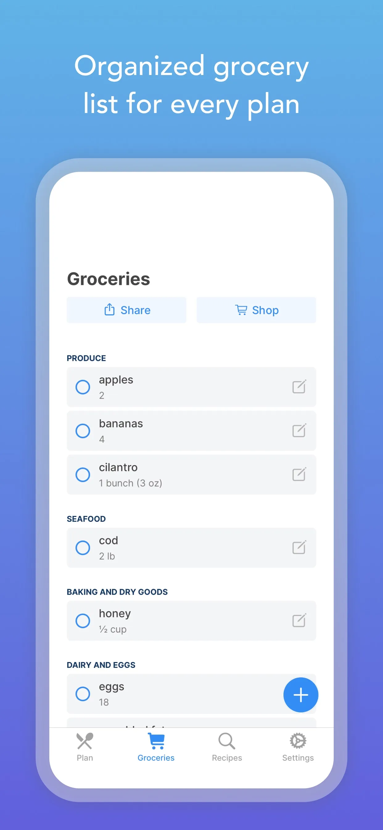 Intent - Meal Planner iphone screenshot 6