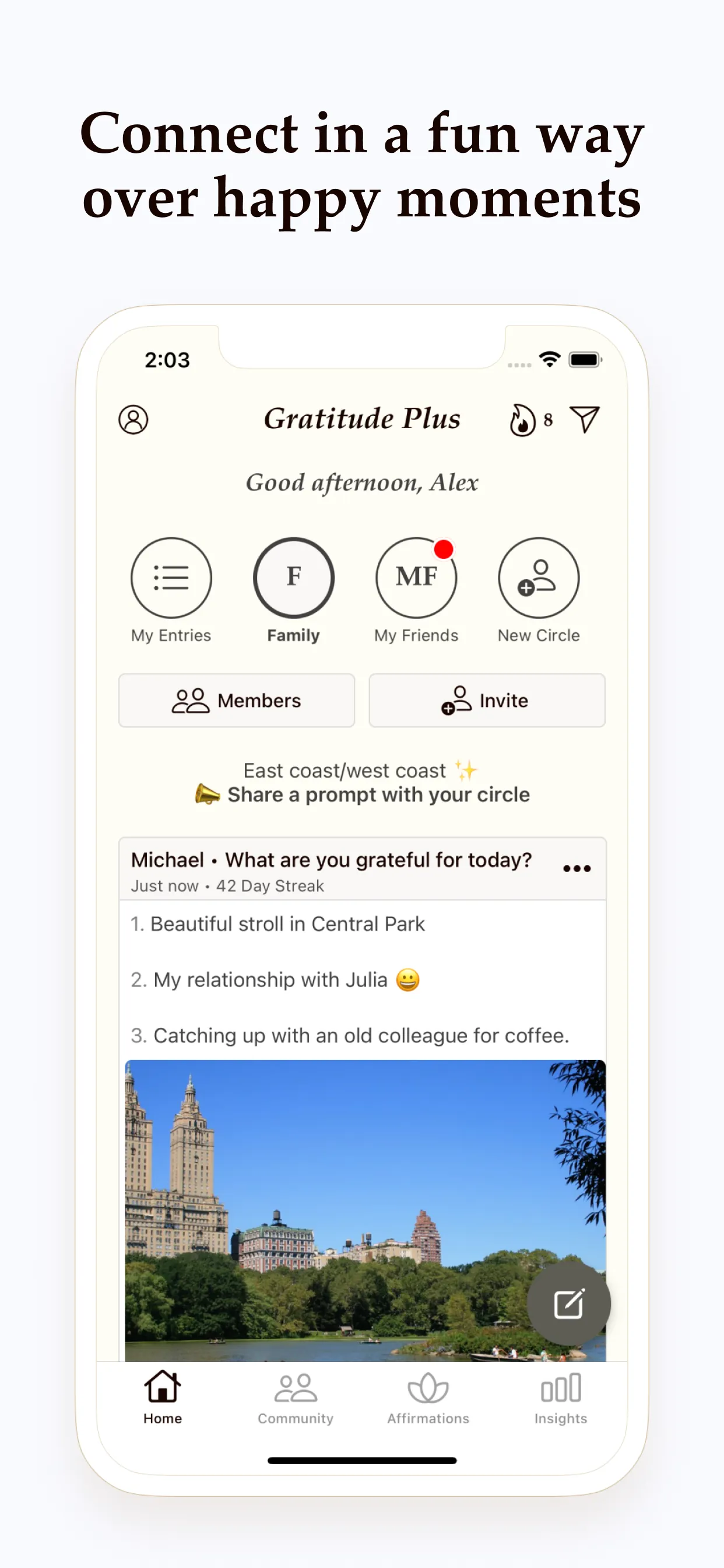 Gratitude Plus – Journal iphone screenshot 2