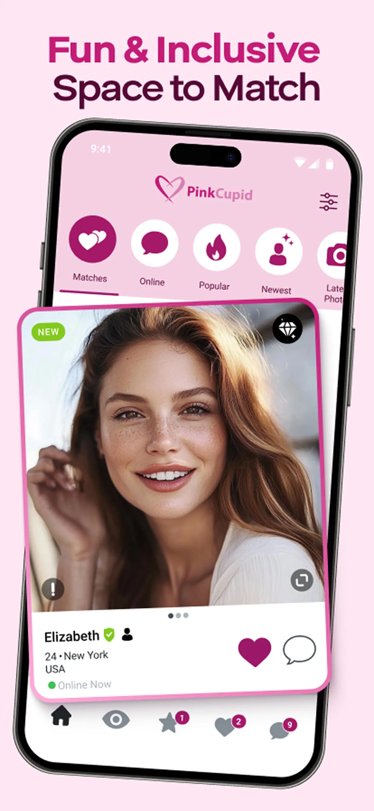 PinkCupid: Lesbian Dating App iphone screenshot 3