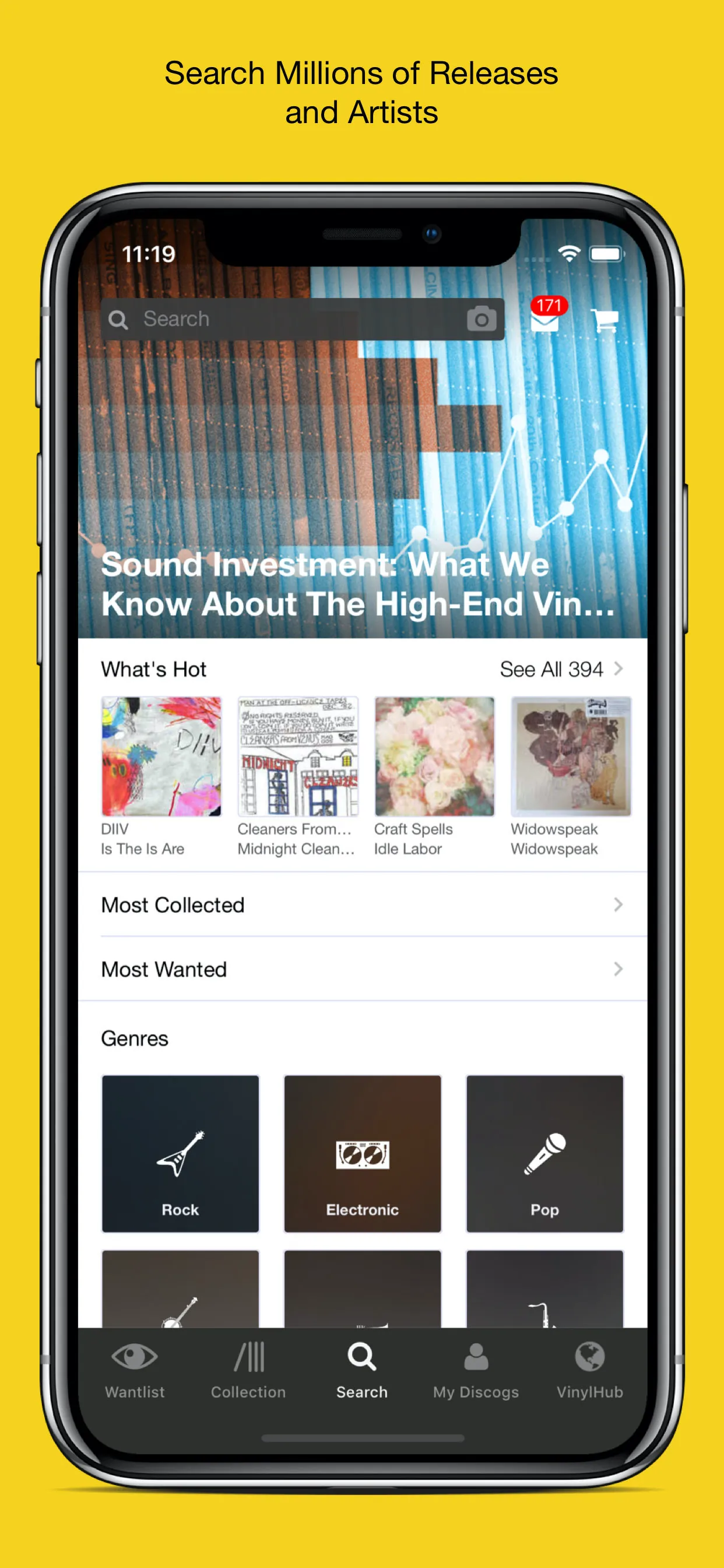 Discogs iphone screenshot 1