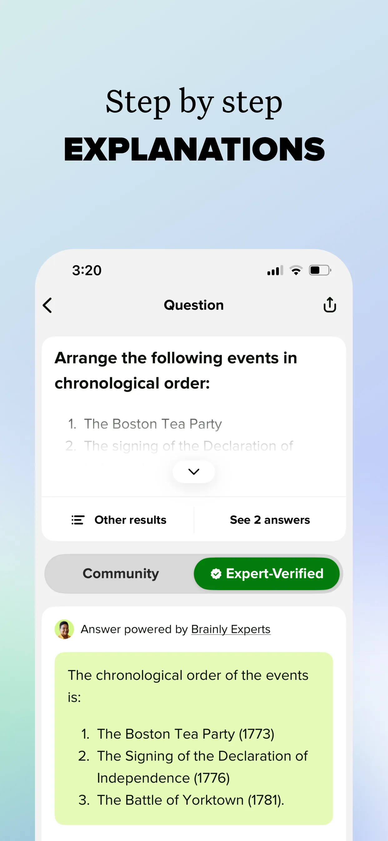 Brainly: AI Homework Helper iphone screenshot 4