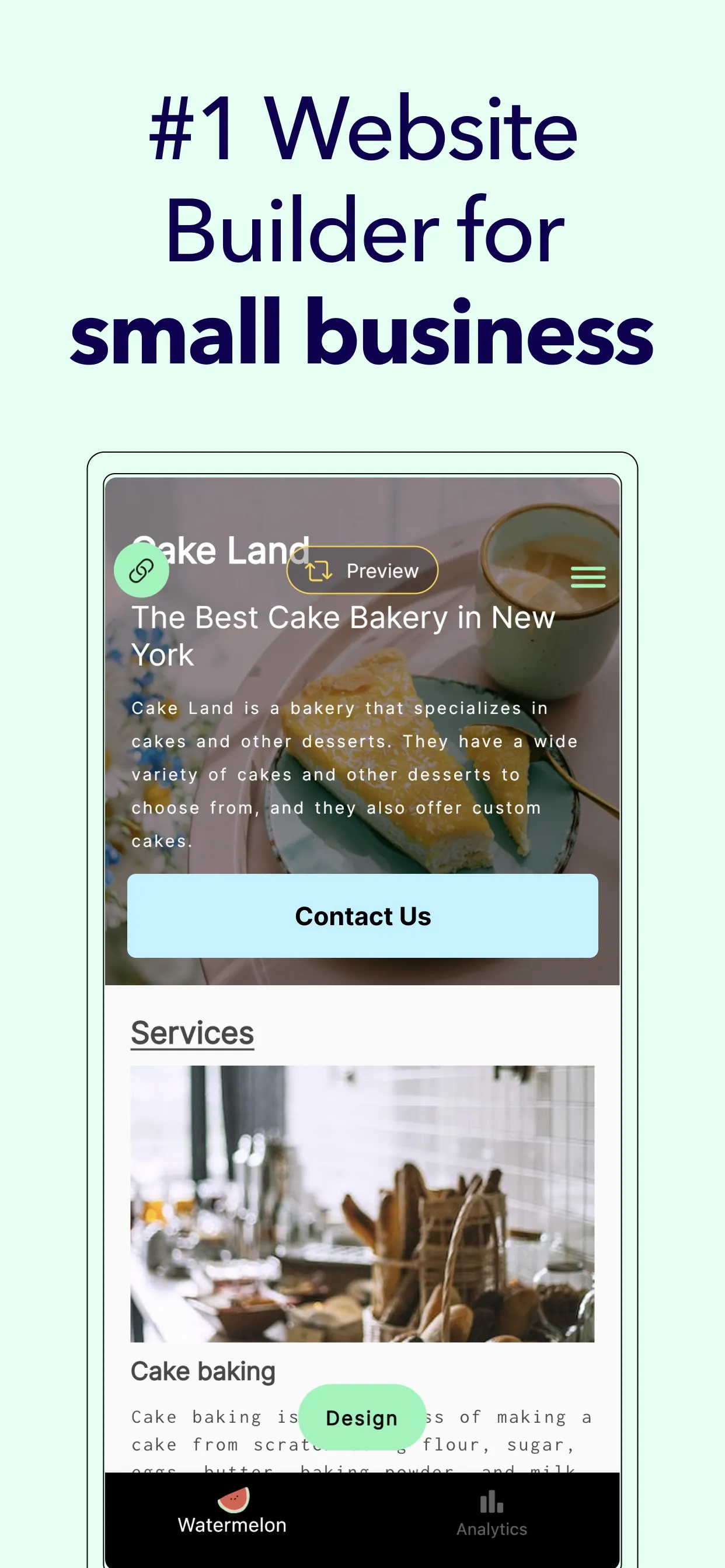 Ai Website Maker: Watermelon iphone screenshot 1