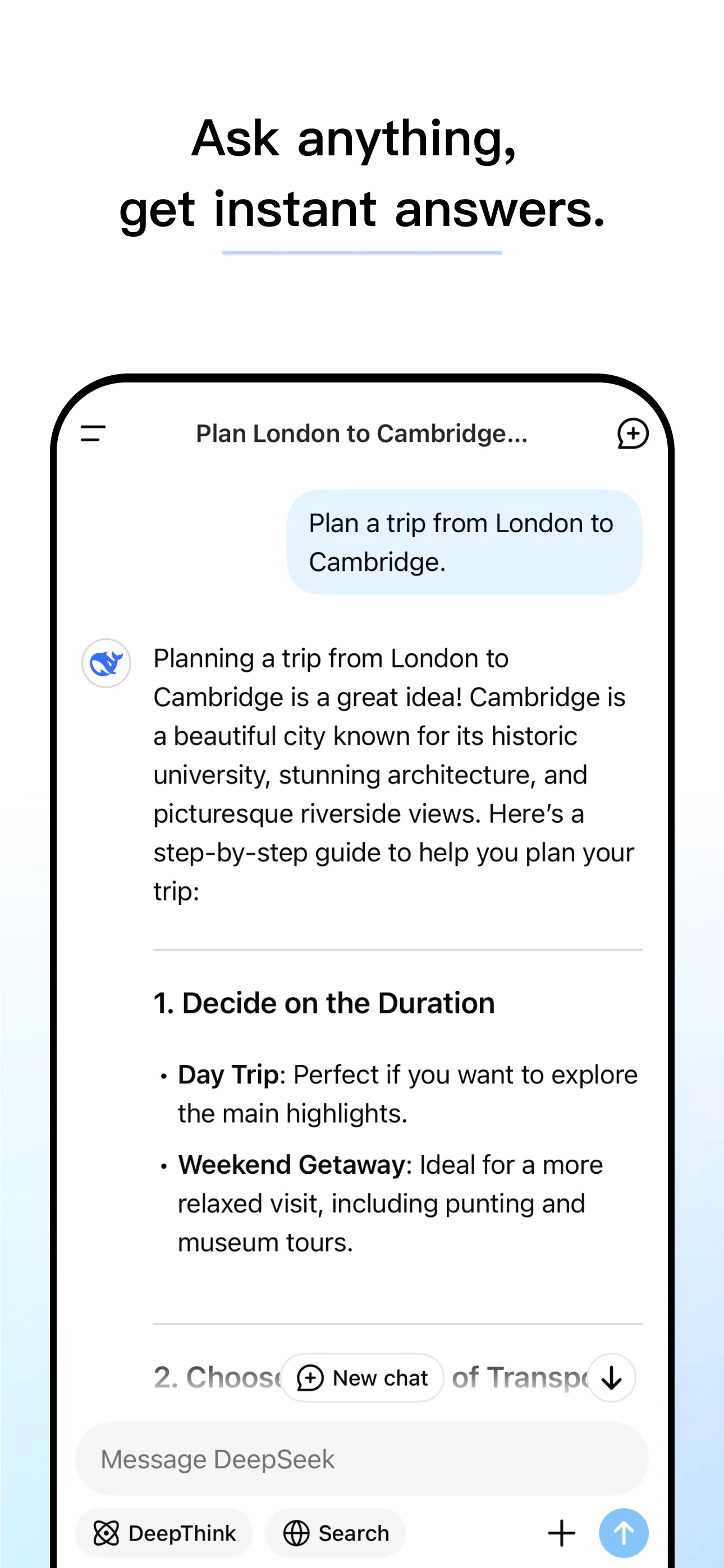 DeepSeek - AI Assistant iphone screenshot 2