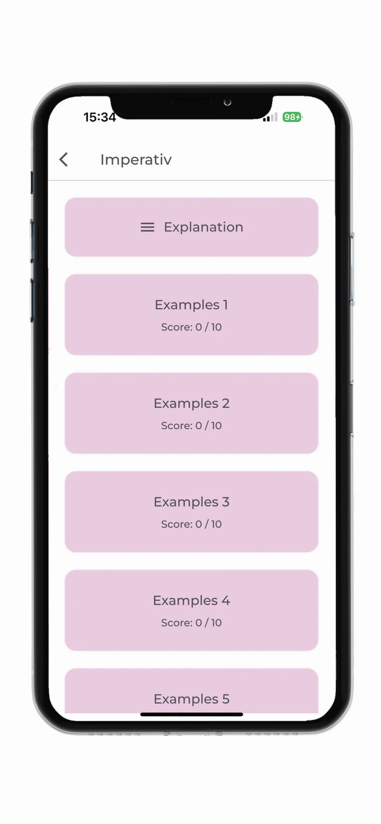 Learn German Grammar iphone screenshot 3