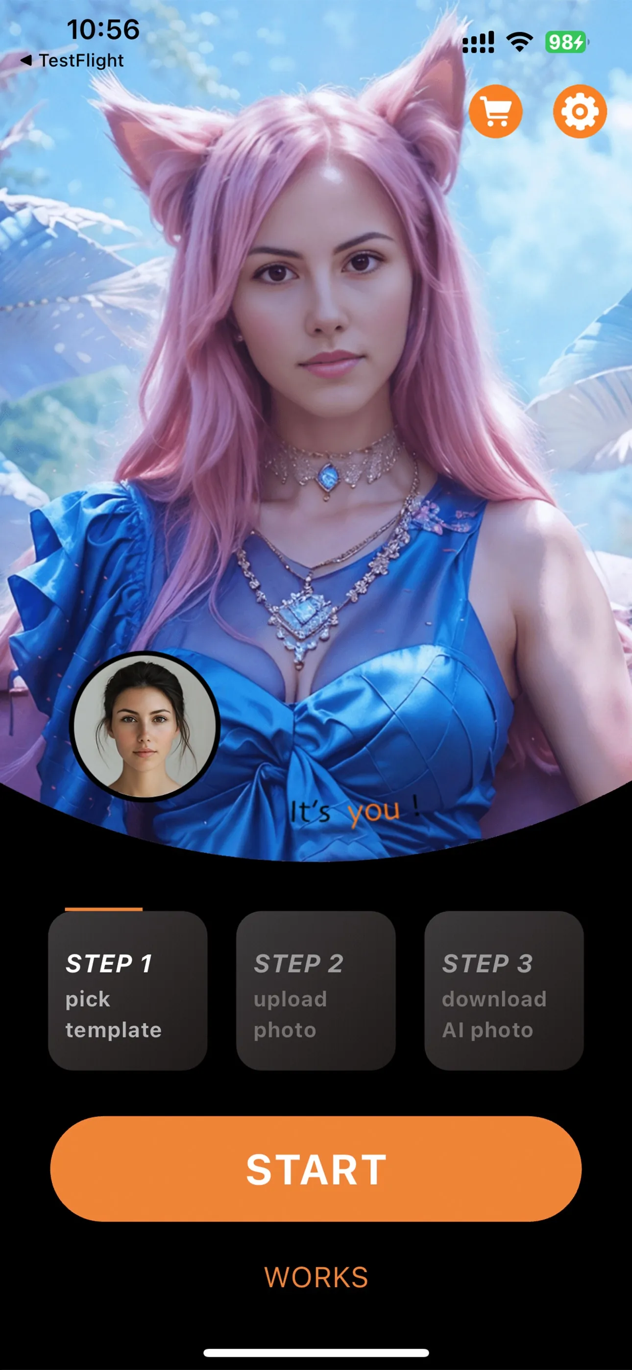 MEAO:AI Portrait Generator Pro iphone screenshot 4