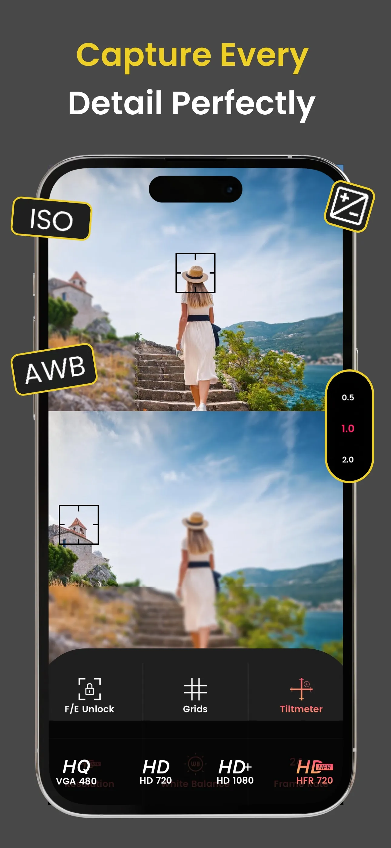 Pro Camera with RAW & Focus iphone screenshot 4