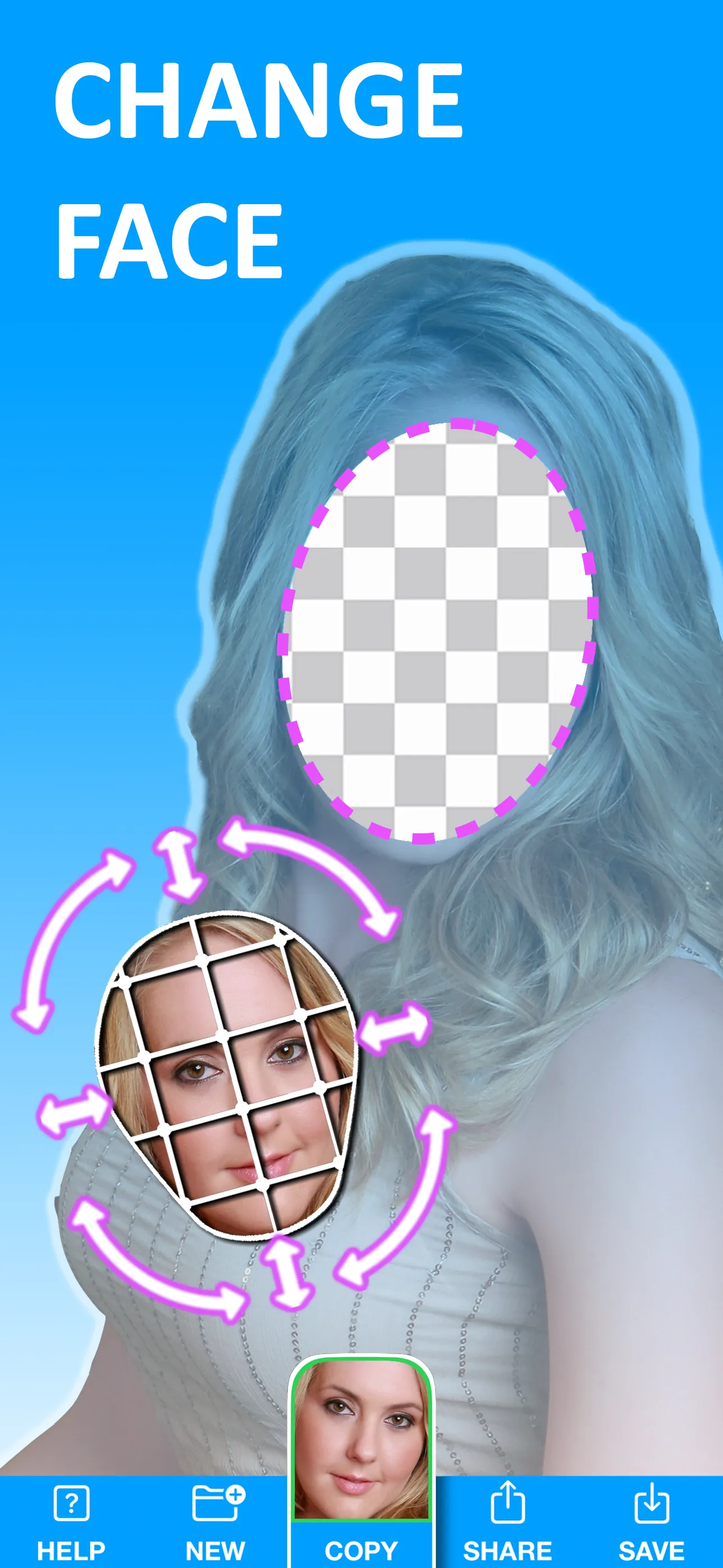 Copy Replace Photo Face Swap iphone screenshot 2