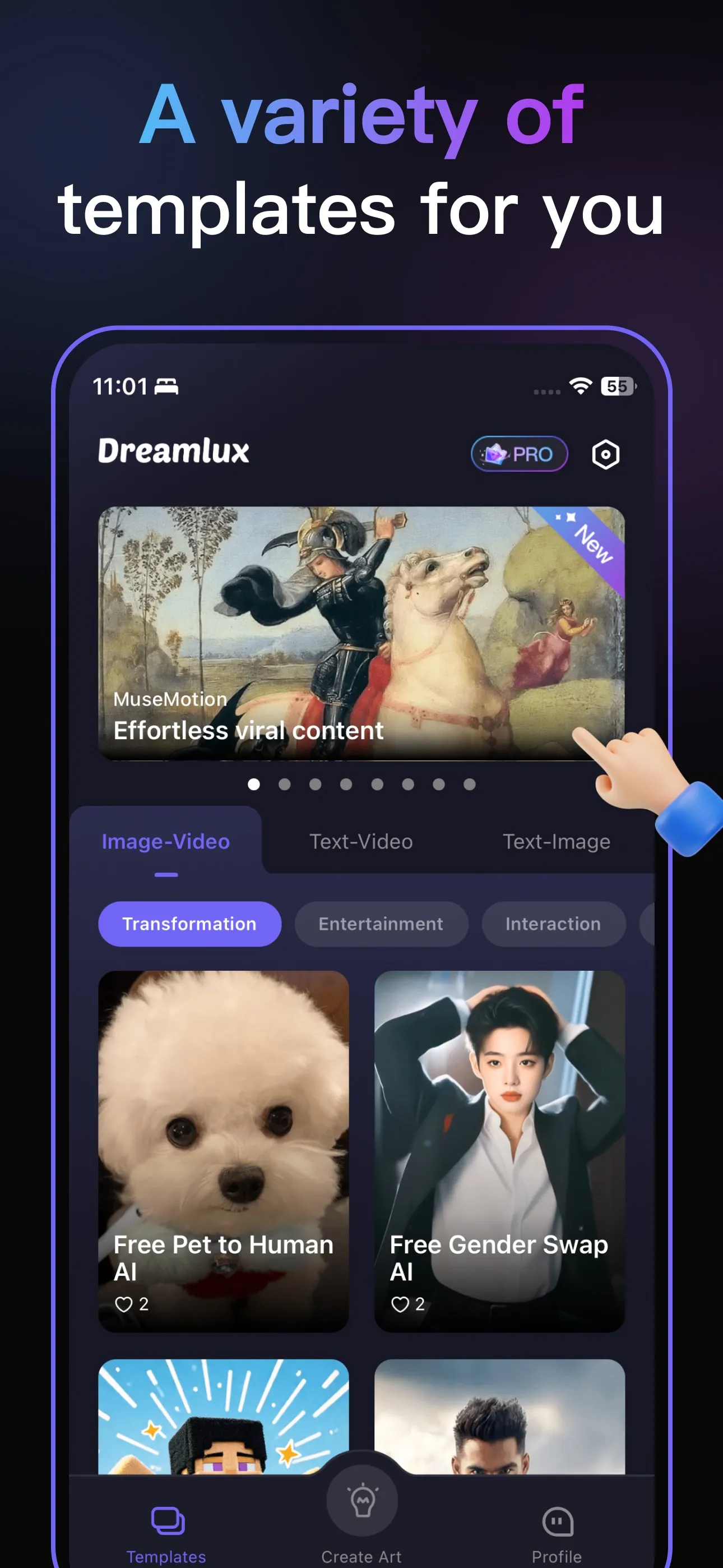 Dreamlux -AI Video Art Creator iphone screenshot 4