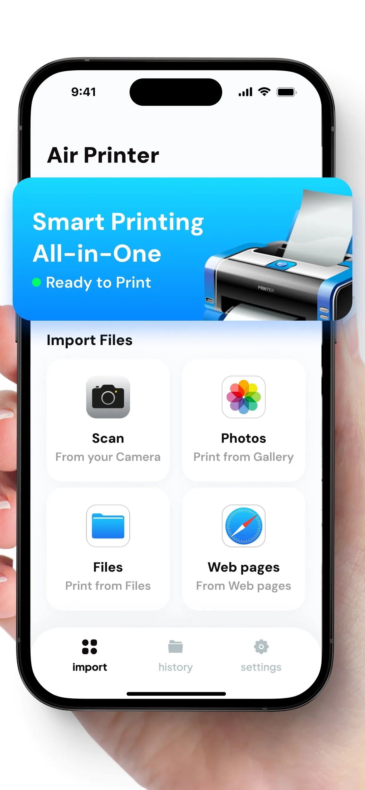 Printer. Print by Air, Scanner iphone screenshot 2
