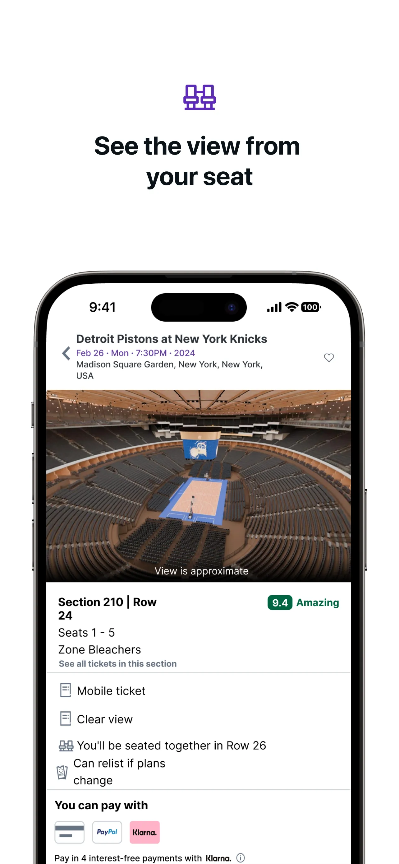 StubHub: Event Tickets iphone screenshot 4