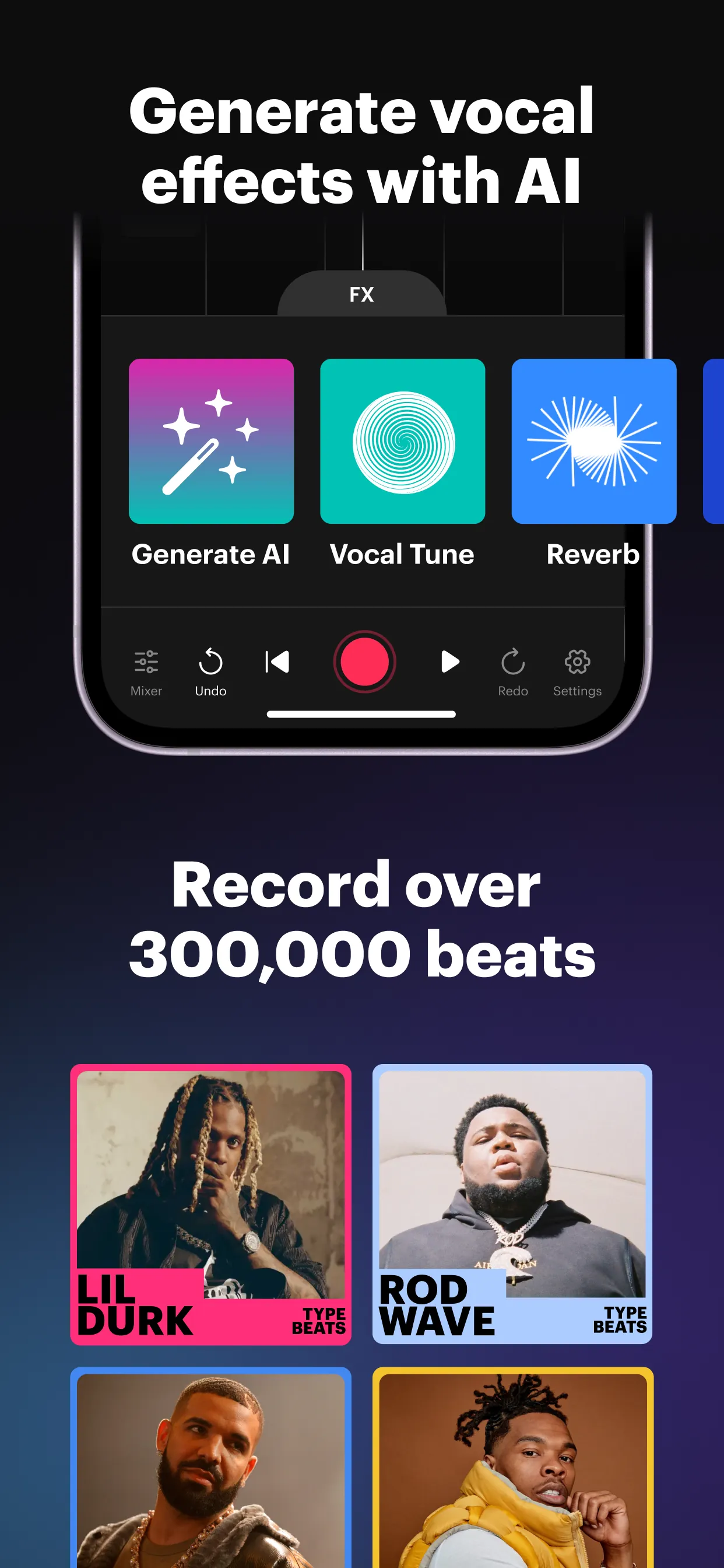 Rapchat: Music Maker Studio iphone screenshot 2
