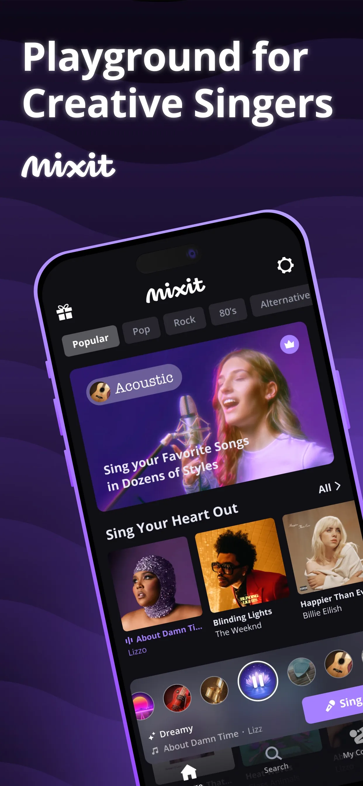 Mixit: Sing & Create Covers iphone screenshot 1