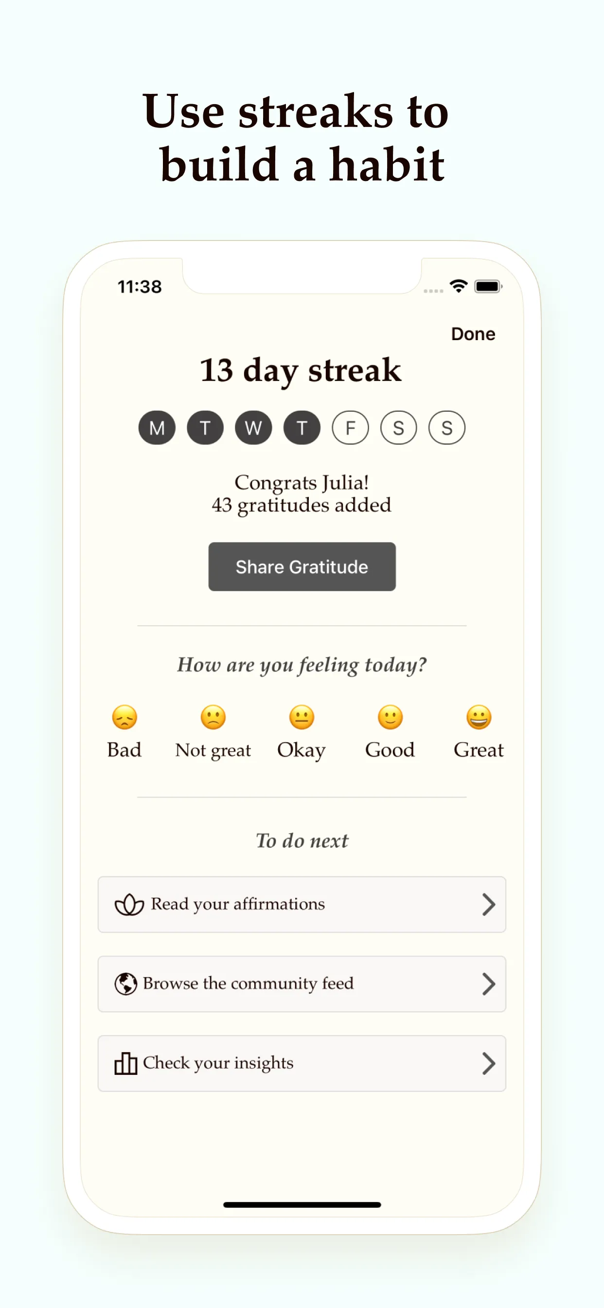 Gratitude Plus – Journal iphone screenshot 7