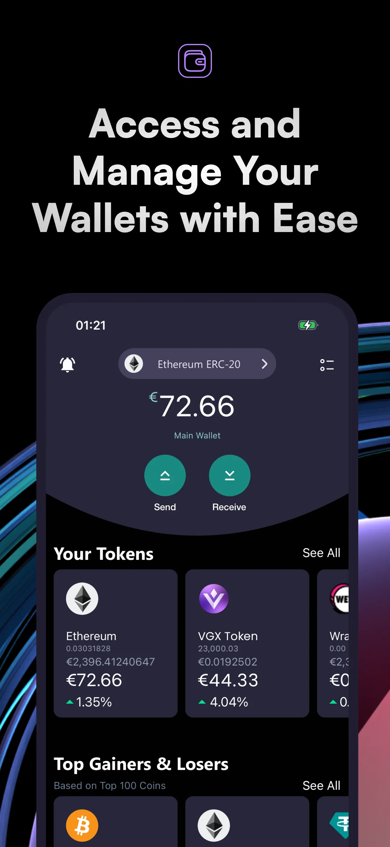 VGX Wallet - Crypto & NFTs iphone screenshot 2