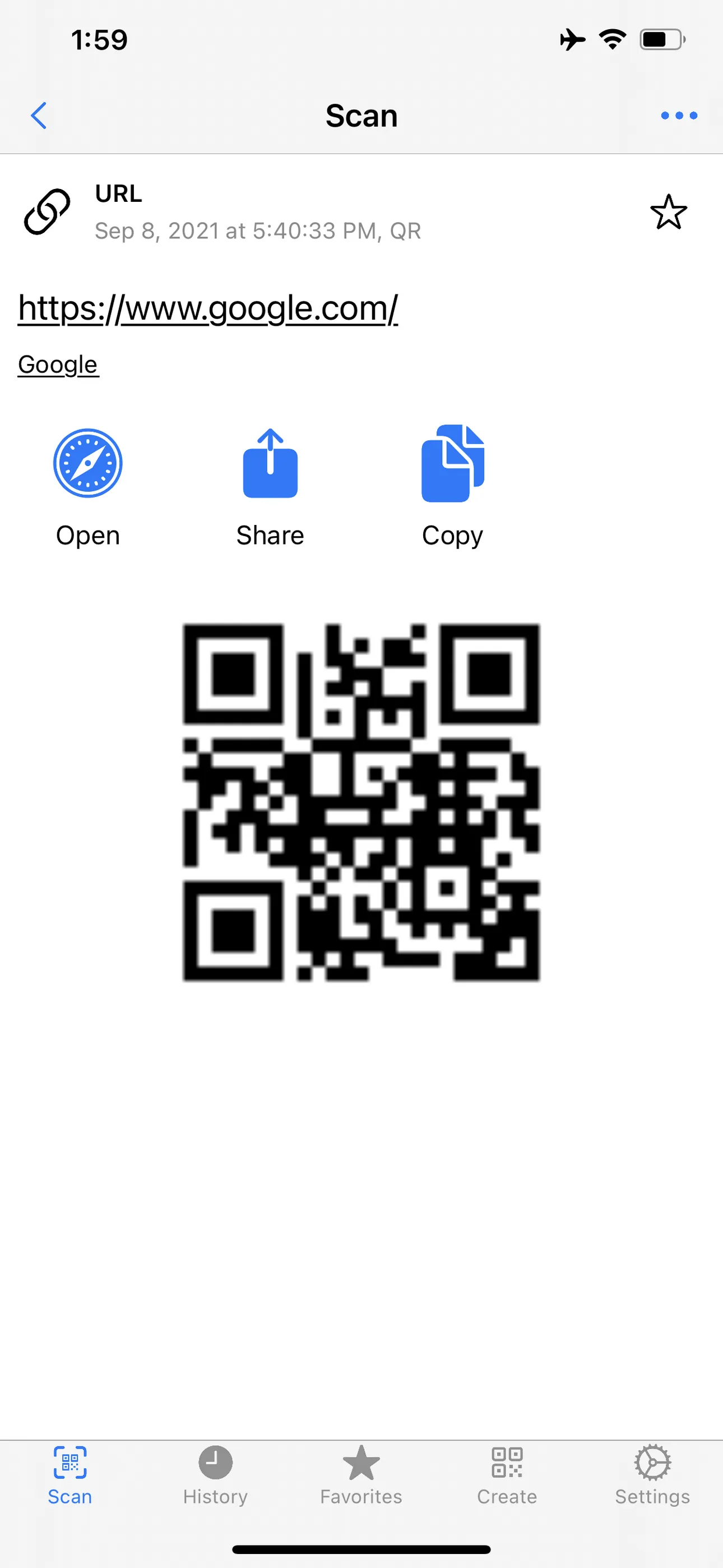 QR Code Reader + QR Scanner iphone screenshot 4