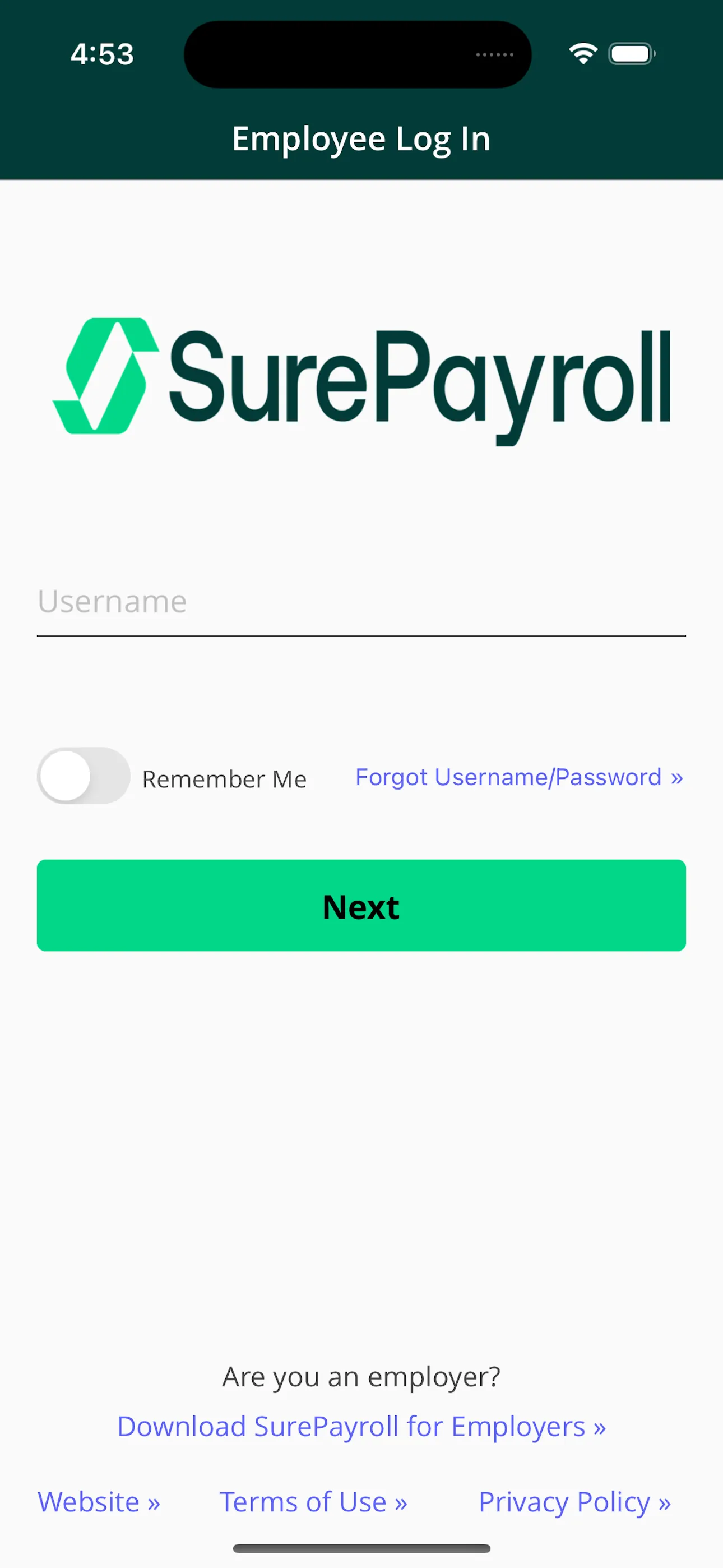 SurePayroll for Employees iphone screenshot 1