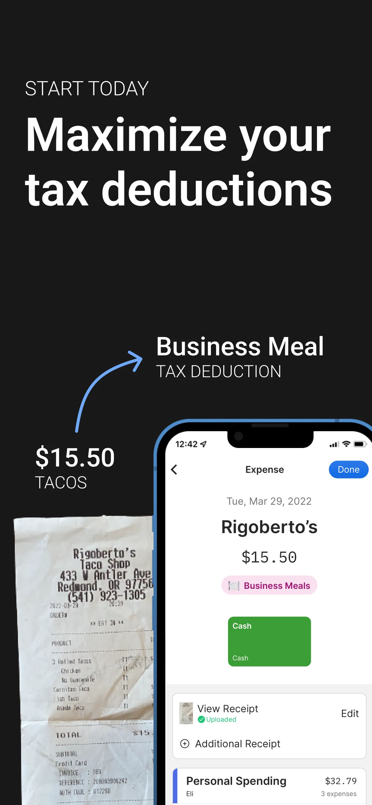Receipt Scanner: Easy Expense iphone screenshot 2
