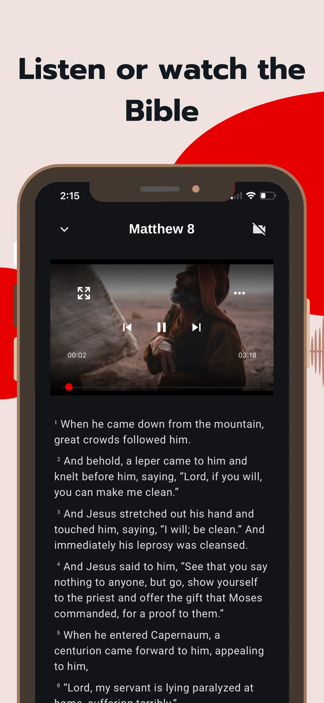 Bible - Audio & Video Bibles iphone screenshot 5