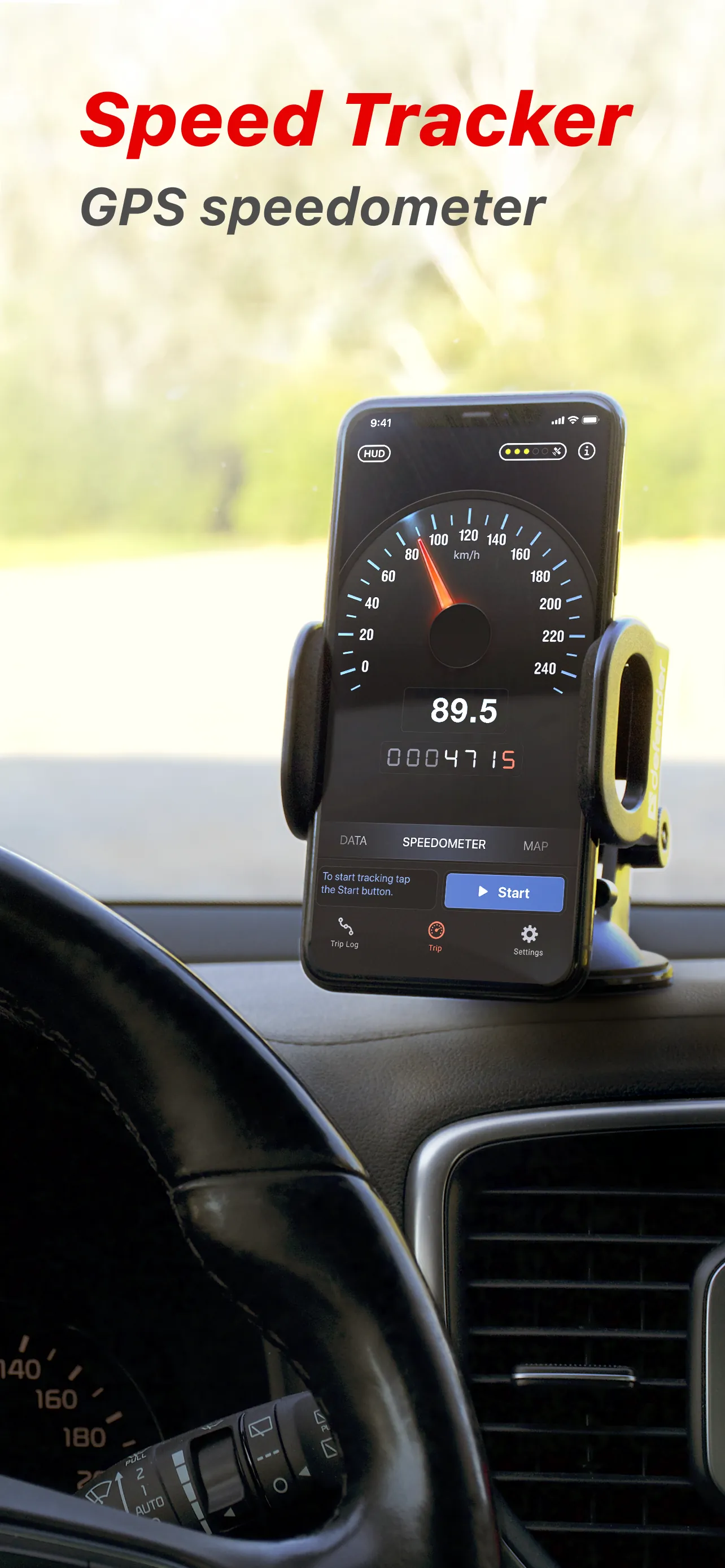 Speed Tracker: GPS Speedometer iphone screenshot 2