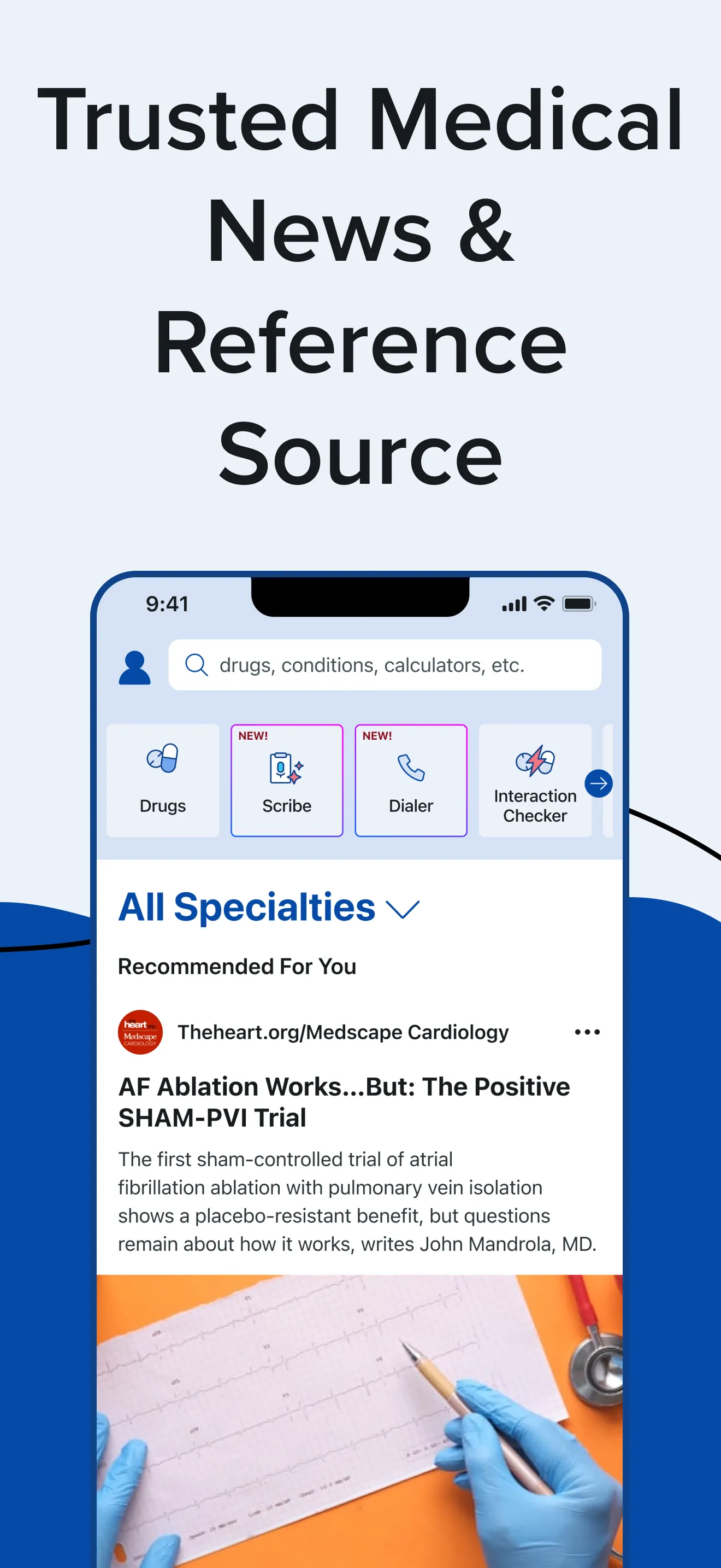 Medscape iphone screenshot 1