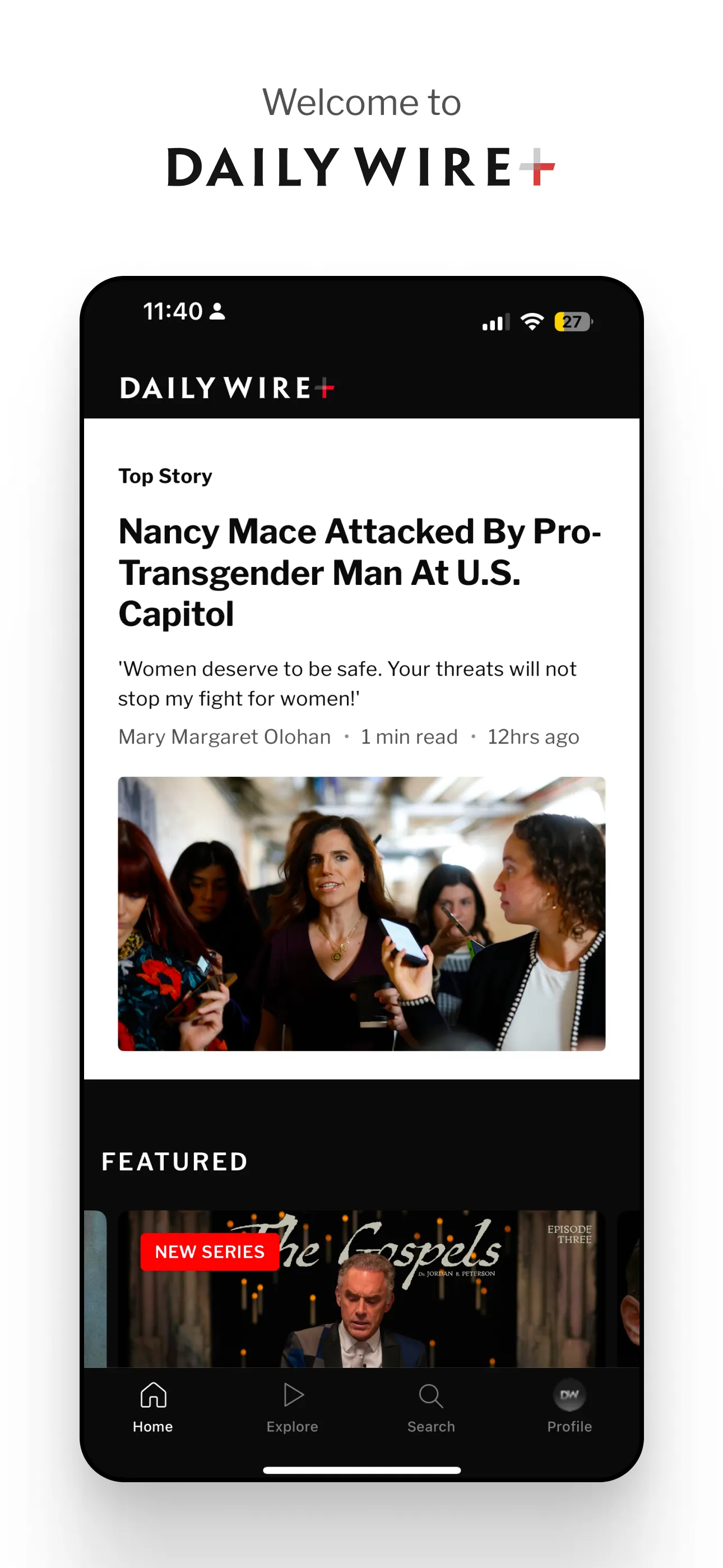DailyWire+ iphone screenshot 1