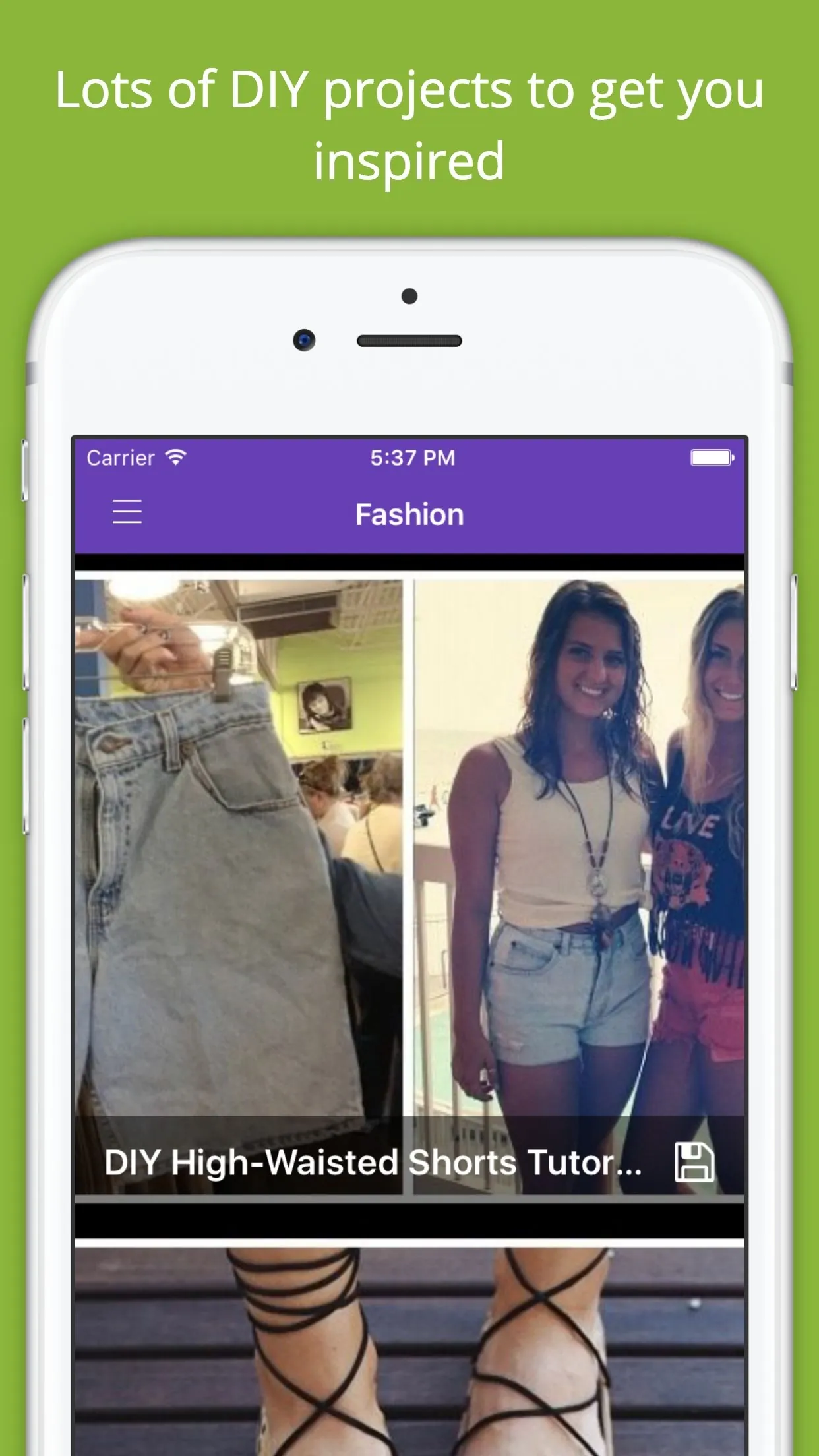 DIY Fashion Project Ideas Free - Handmade crafts iphone screenshot 1