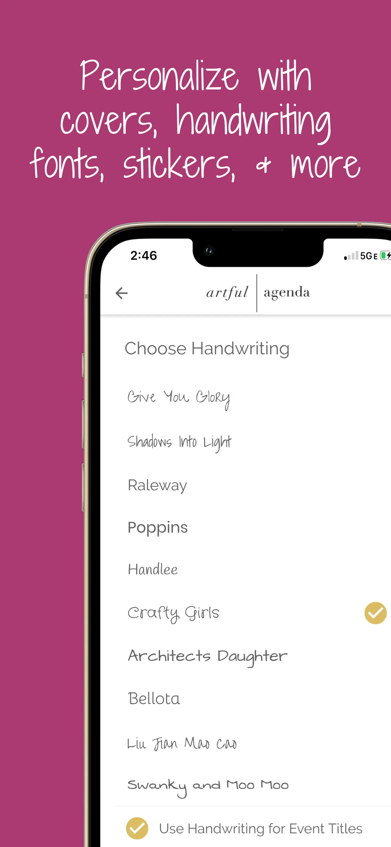 Artful Agenda iphone screenshot 6