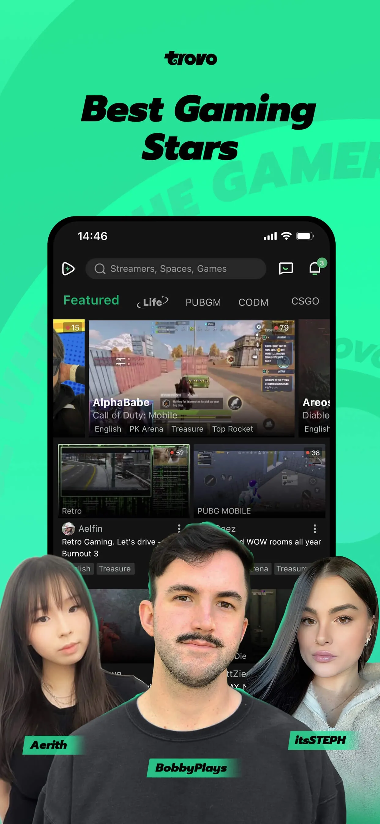 Trovo - Live Stream & Games iphone screenshot 1