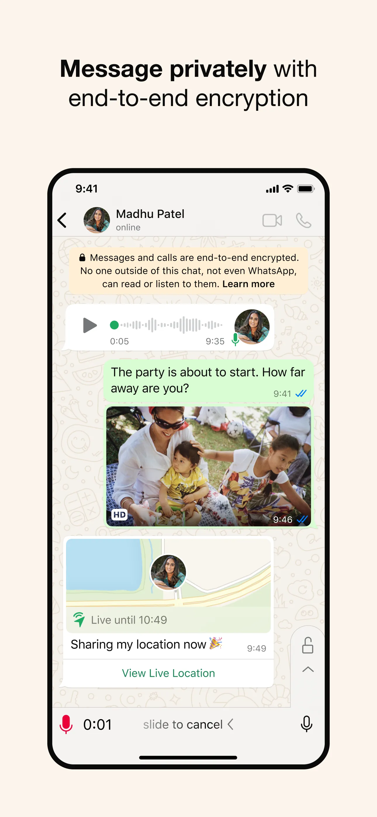 WhatsApp Messenger iphone screenshot 2