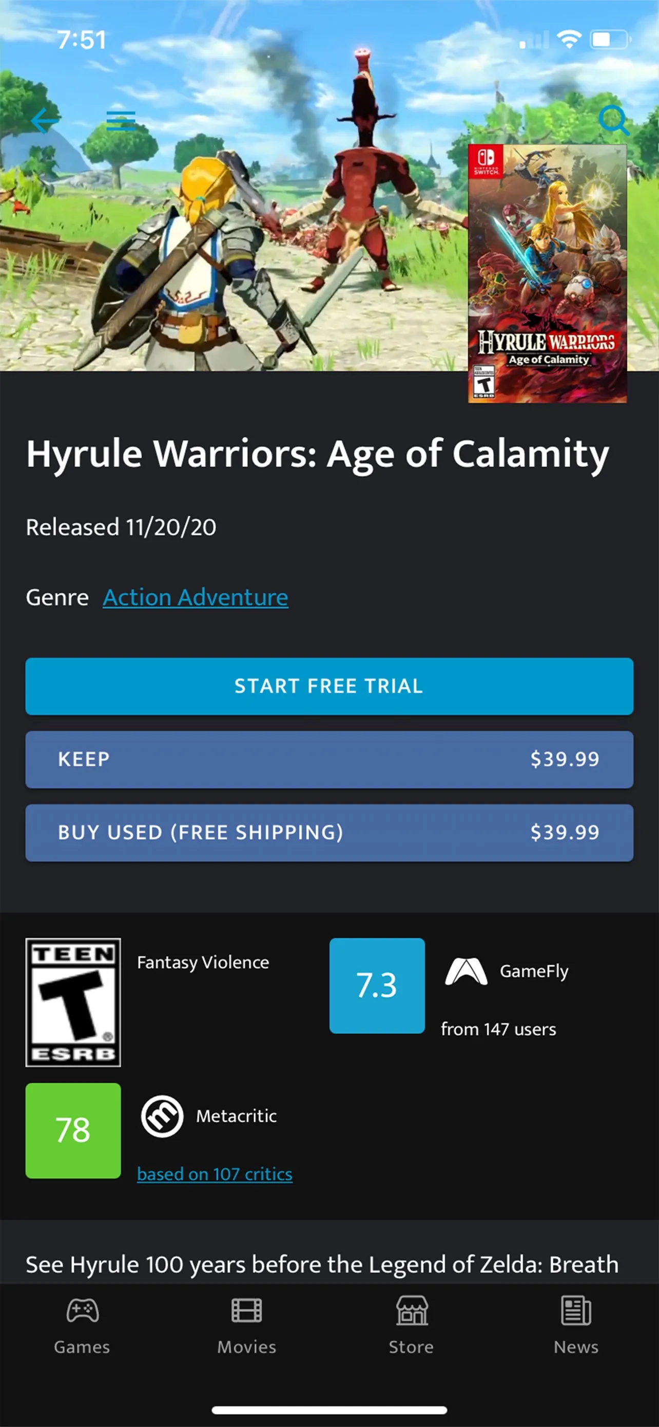 GameFly iphone screenshot 2